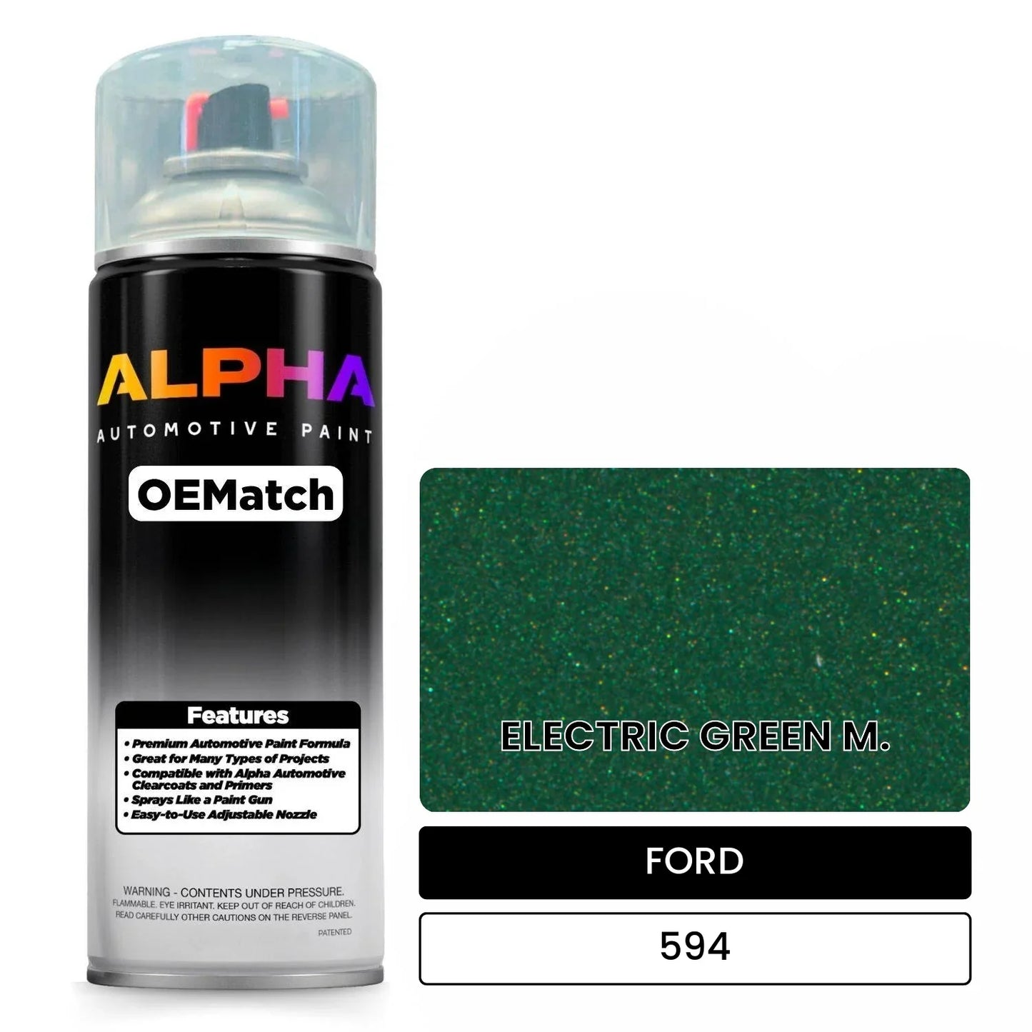 FORD ELECTRIC GREEN M. 594 OEMatch Spraycan