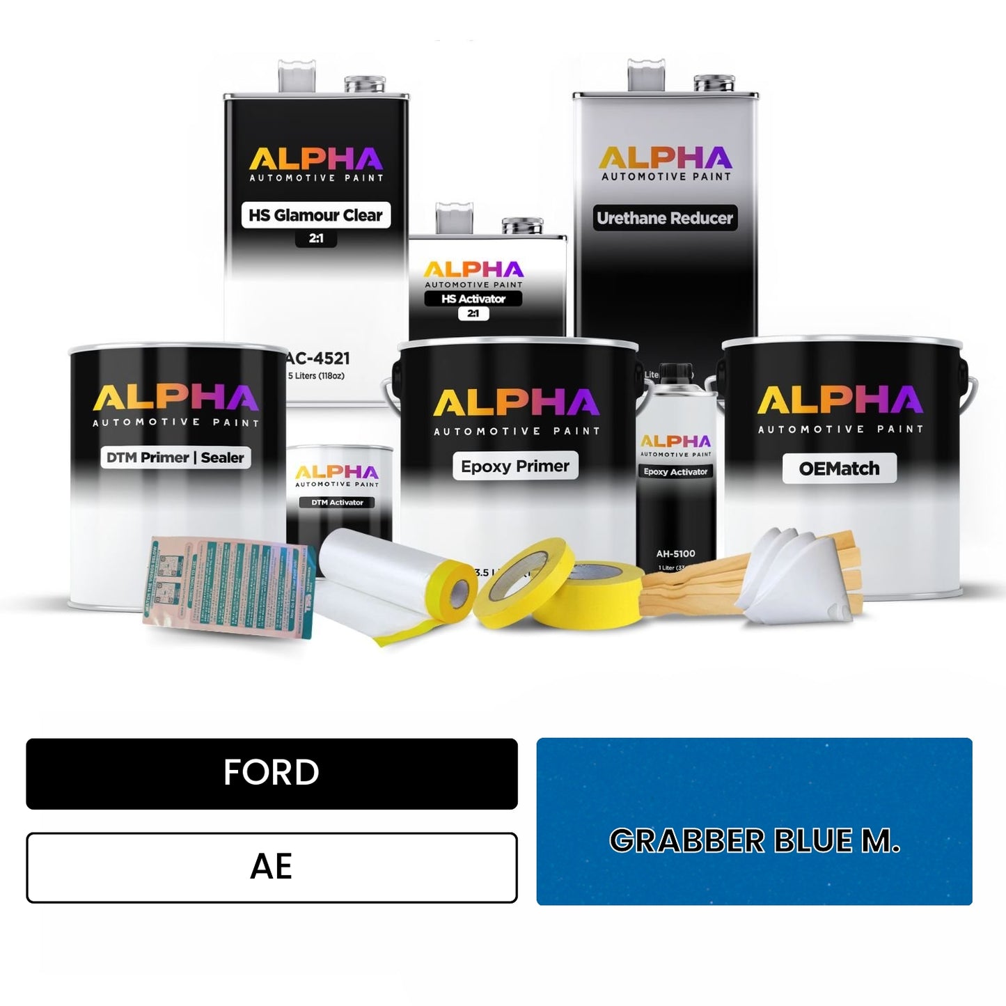 FORD GRABBER BLUE M. AE OEMatch Vehicle Paint Kit