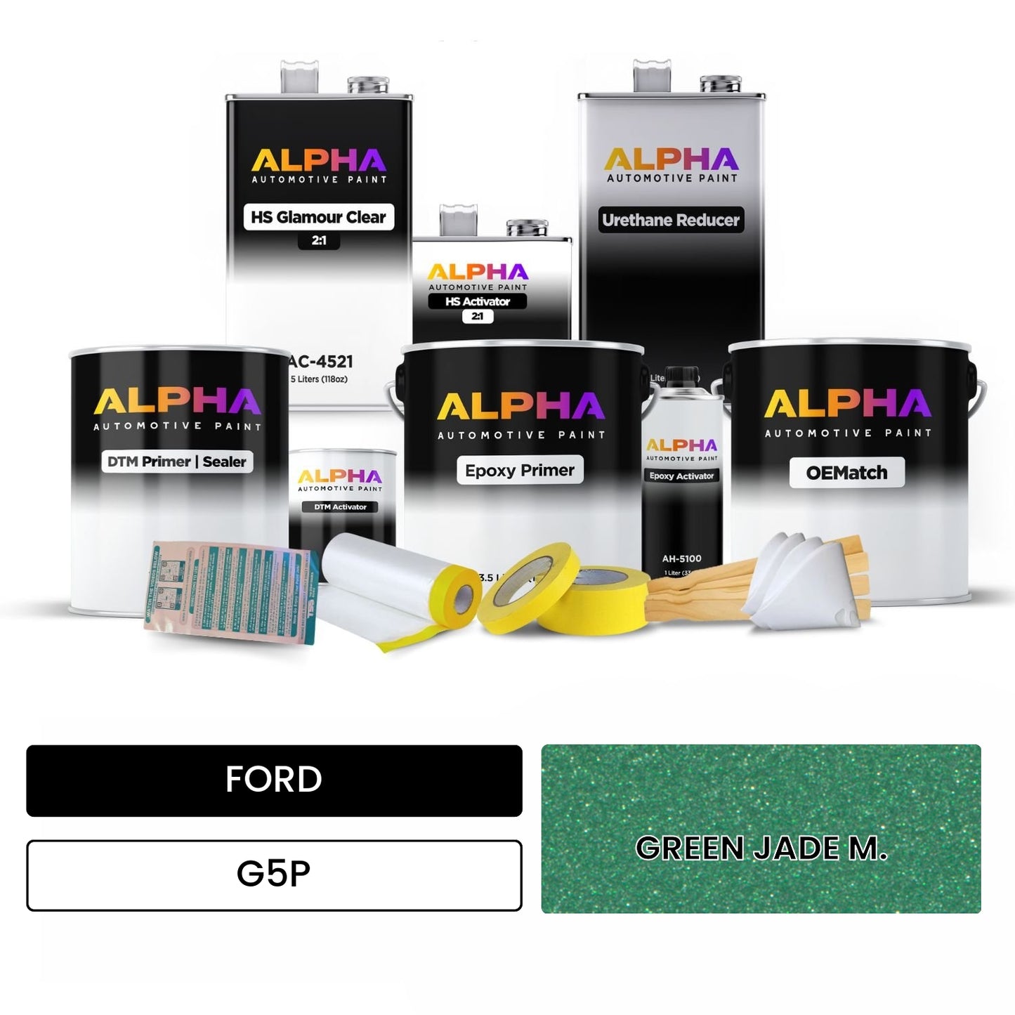 FORD GREEN JADE M. G5P OEMatch Vehicle Paint Kit