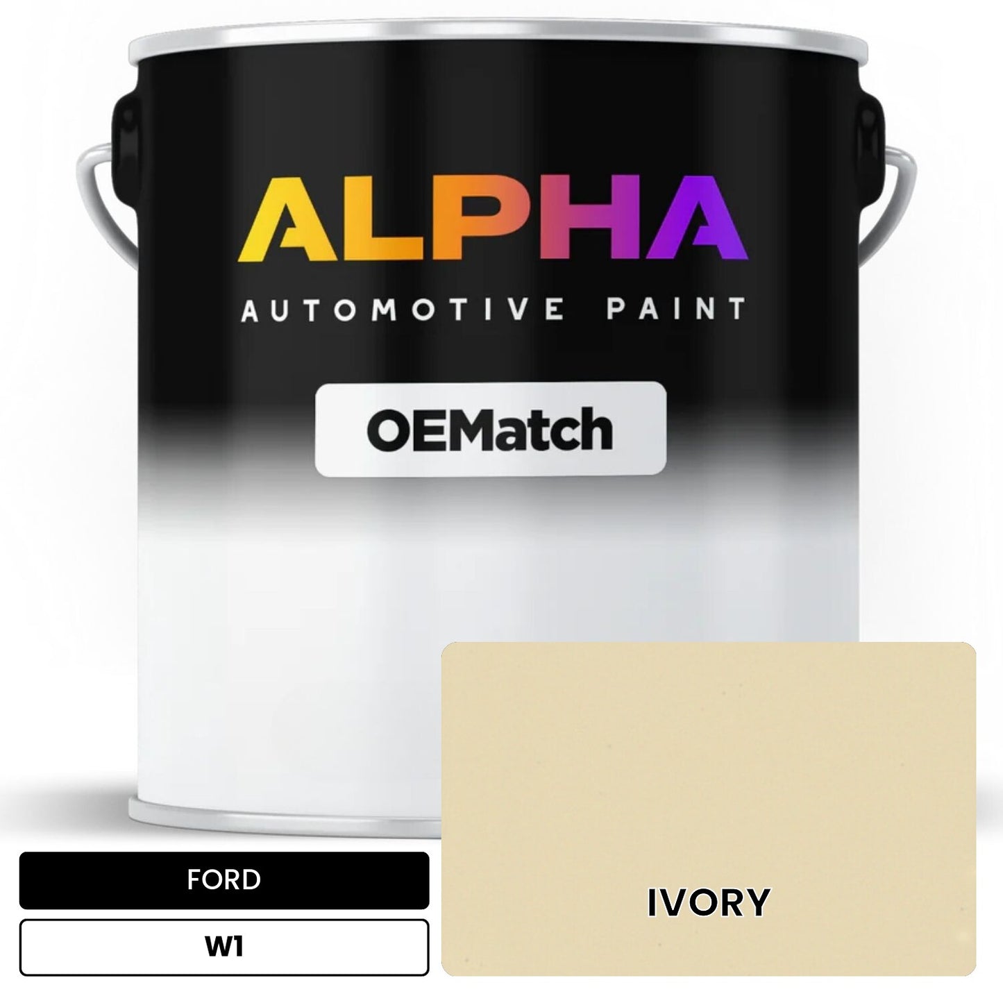 FORD IVORY W1 OEMatch Basecoat