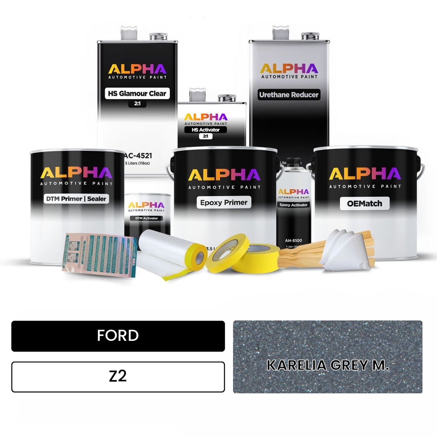 FORD KARELIA GREY M. Z2 OEMatch Vehicle Paint Kit