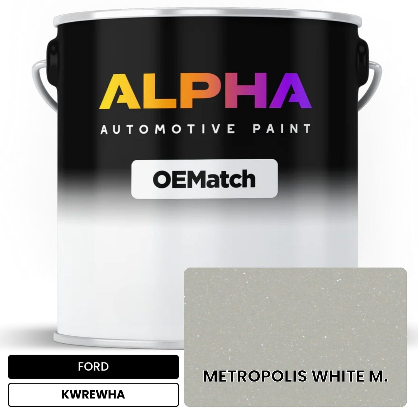 FORD METROPOLIS WHITE M. KWREWHA OEMatch Basecoat