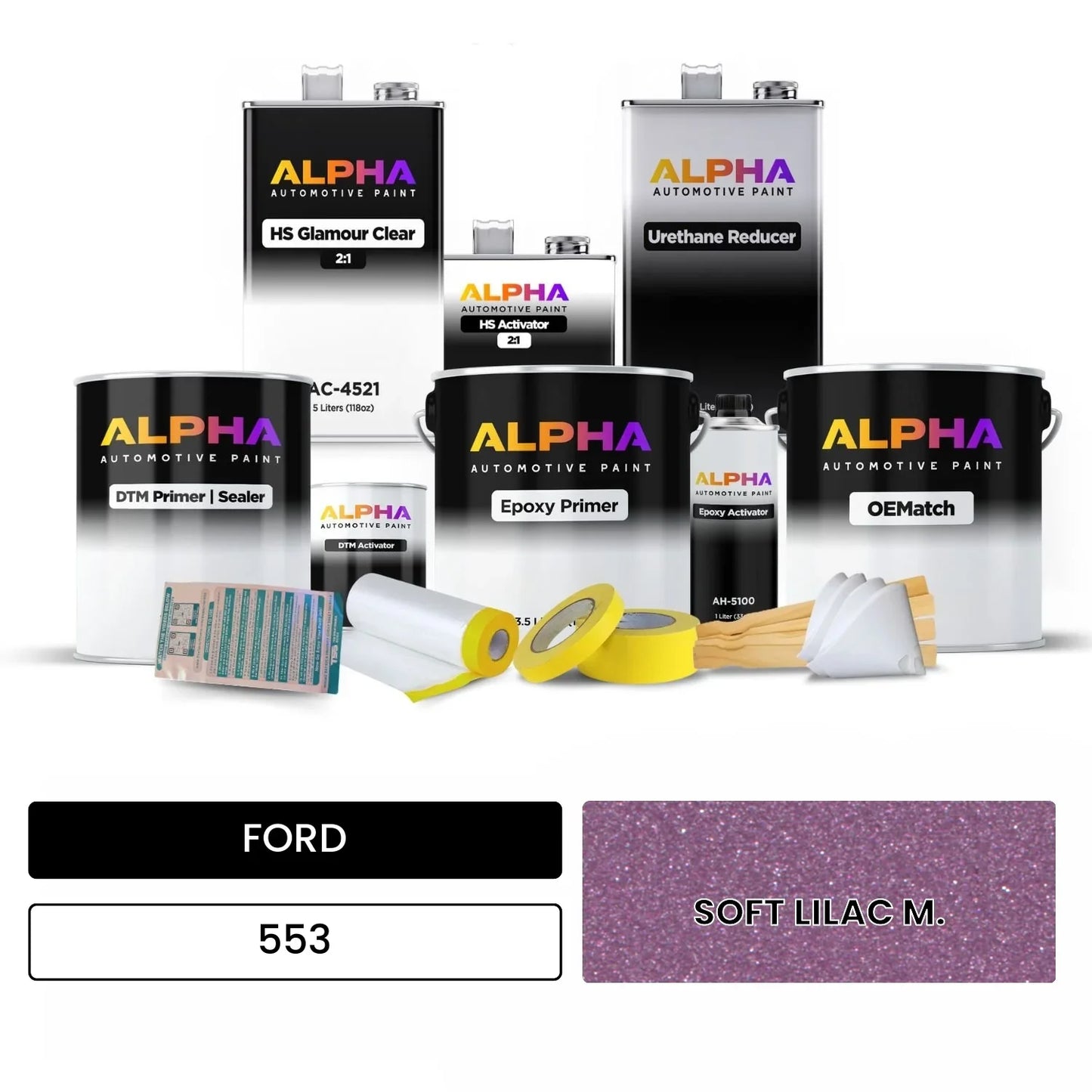 FORD SOFT LILAC M. 553 OEMatch Vehicle Paint Kit