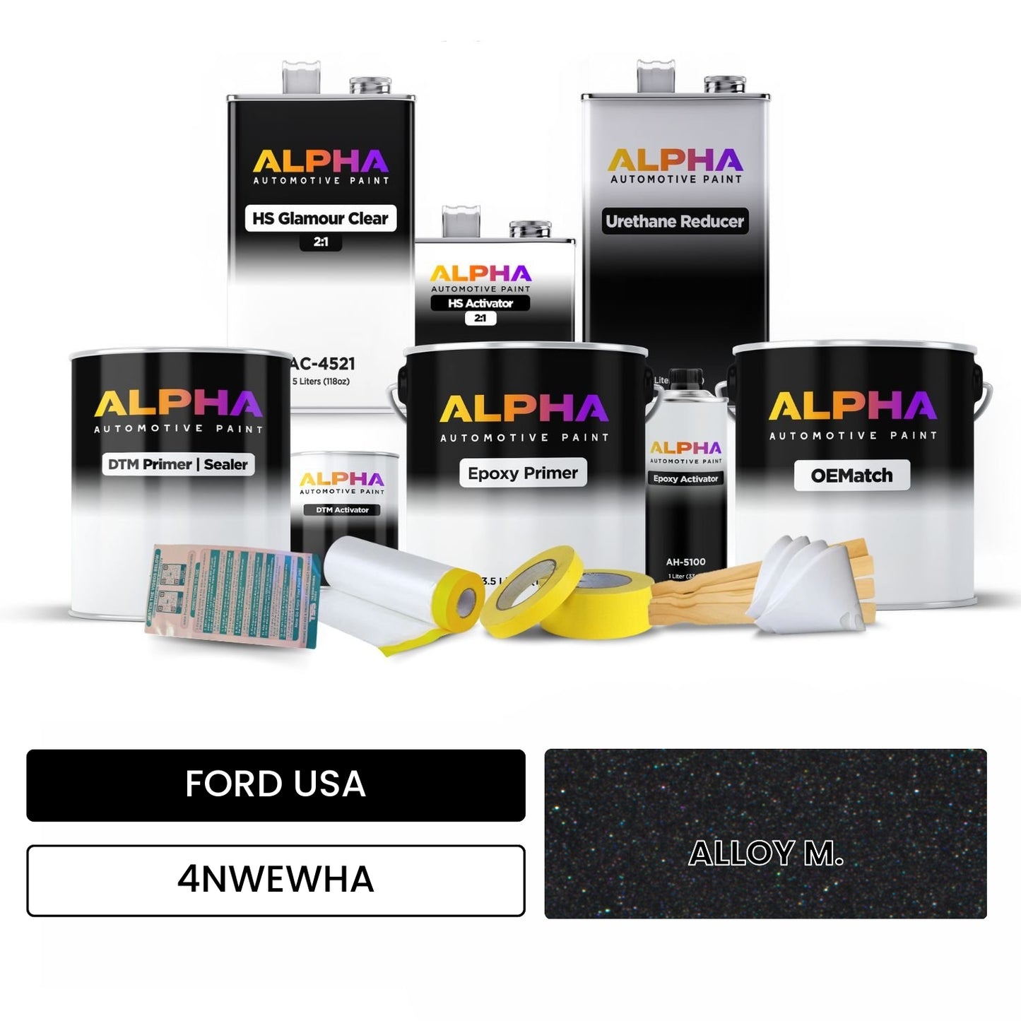 FORD USA ALLOY M. 4NWEWHA OEMatch Vehicle Paint Kit