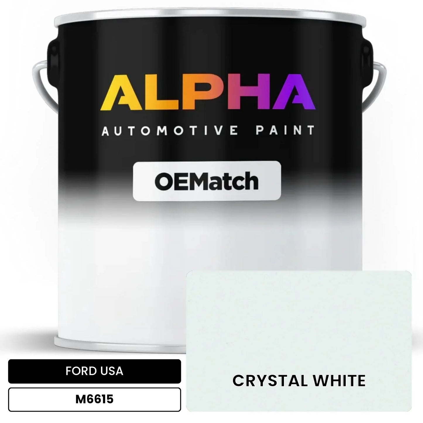FORD USA CRYSTAL WHITE M6615 OEMatch Basecoat