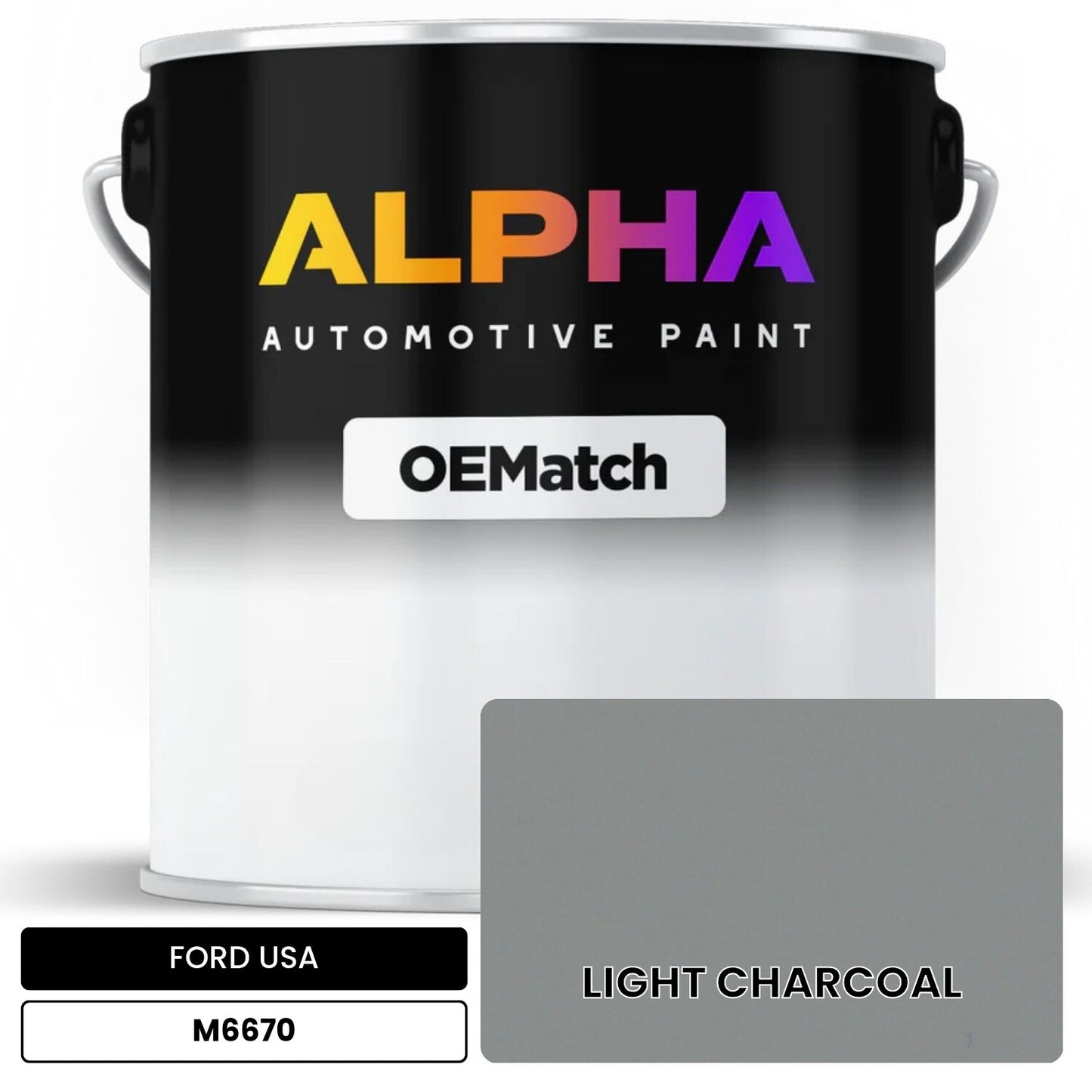 FORD USA LIGHT CHARCOAL M6670 OEMatch Basecoat