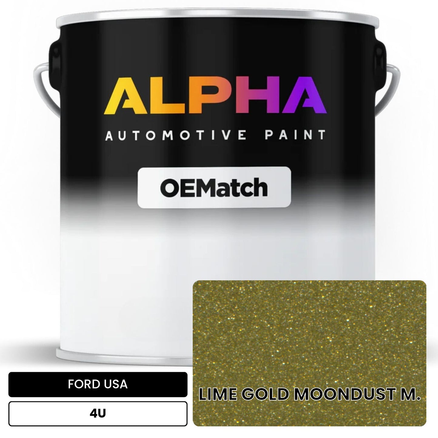 FORD USA LIME GOLD MOONDUST M. 4U OEMatch Basecoat