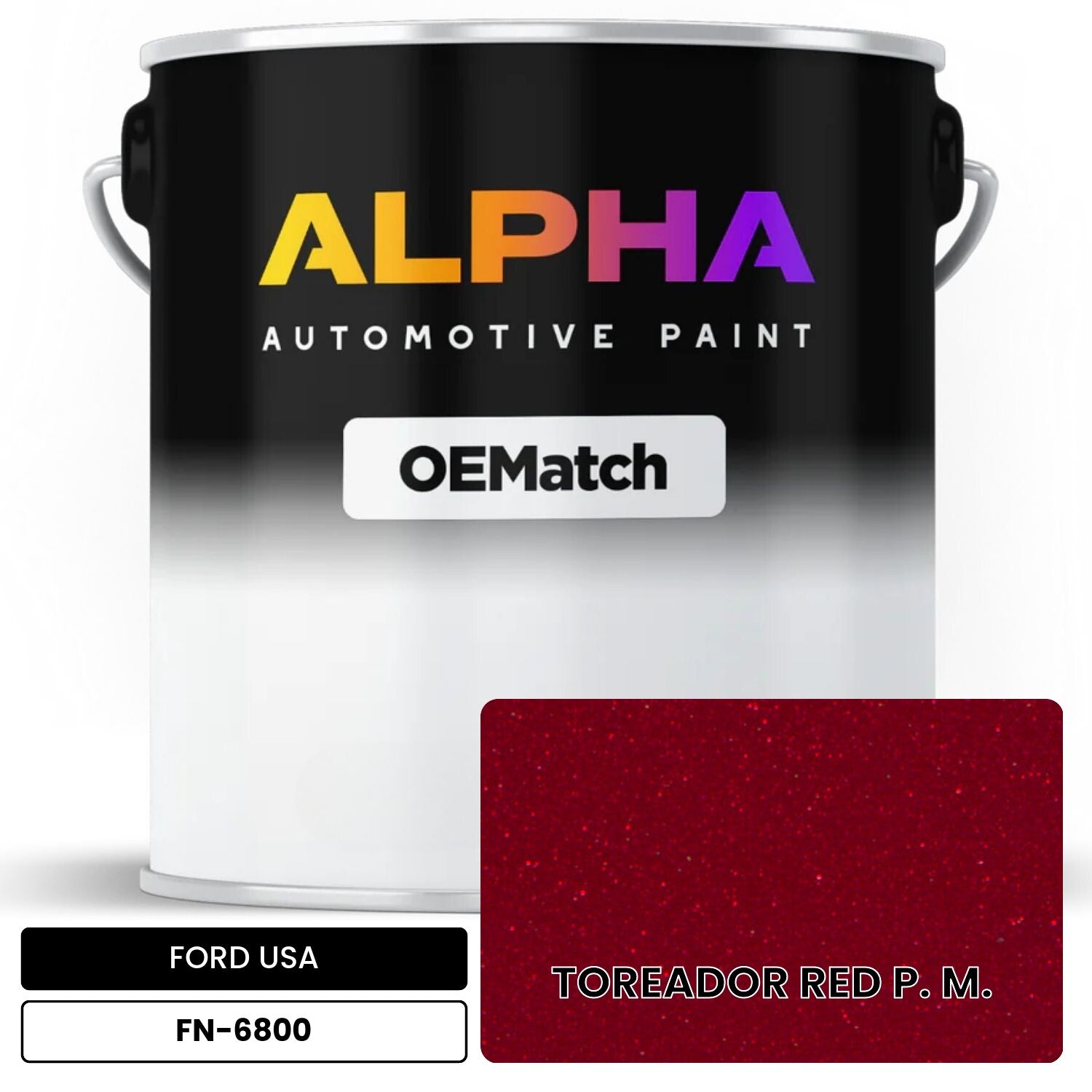 ローカルモーション　レッドマーブル塗装ファンボード FORD USA TOREADOR RED P. M. FN-6800 | OEMatch Automotive Basecoat
