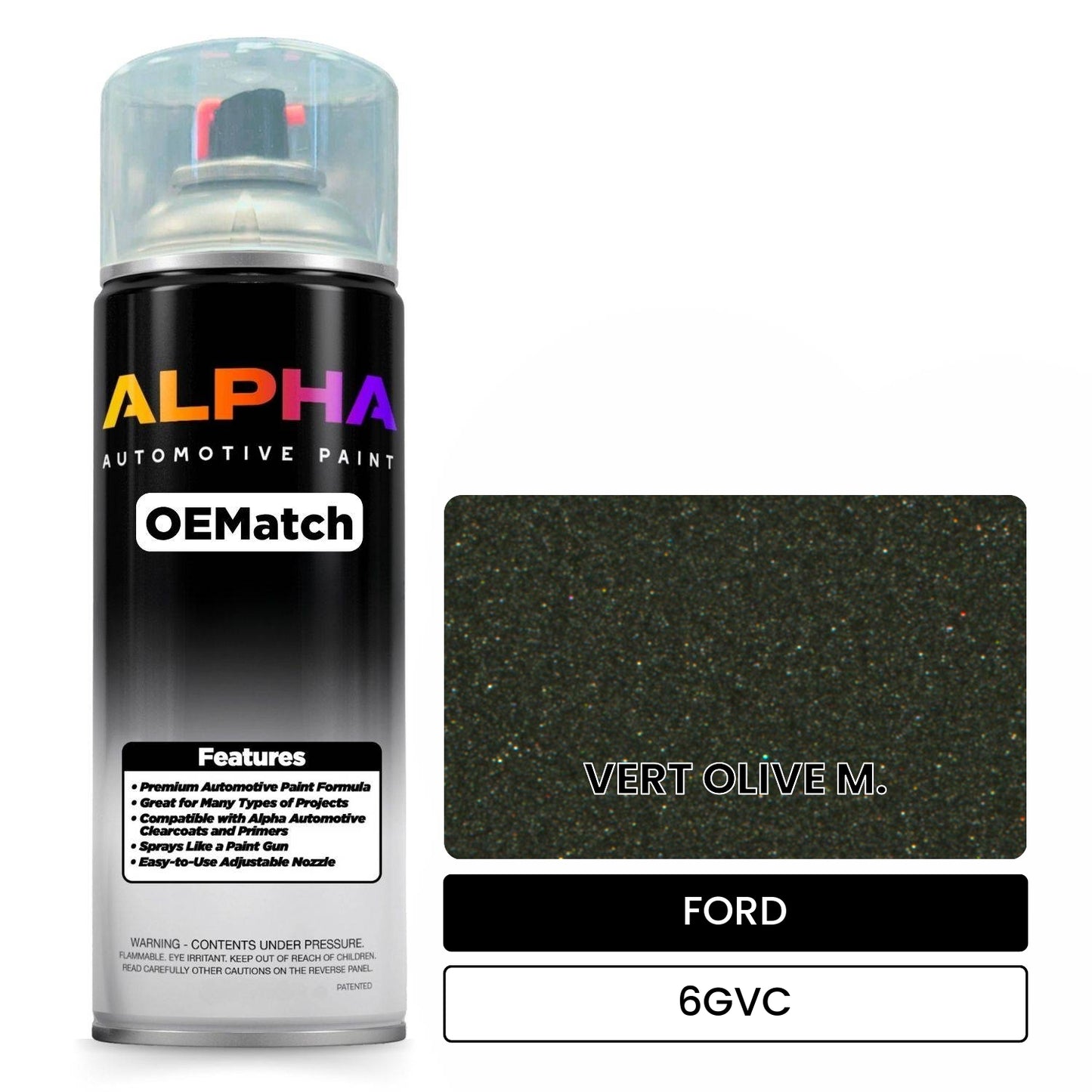 FORD VERT OLIVE M. 6GVC OEMatch Spraycan