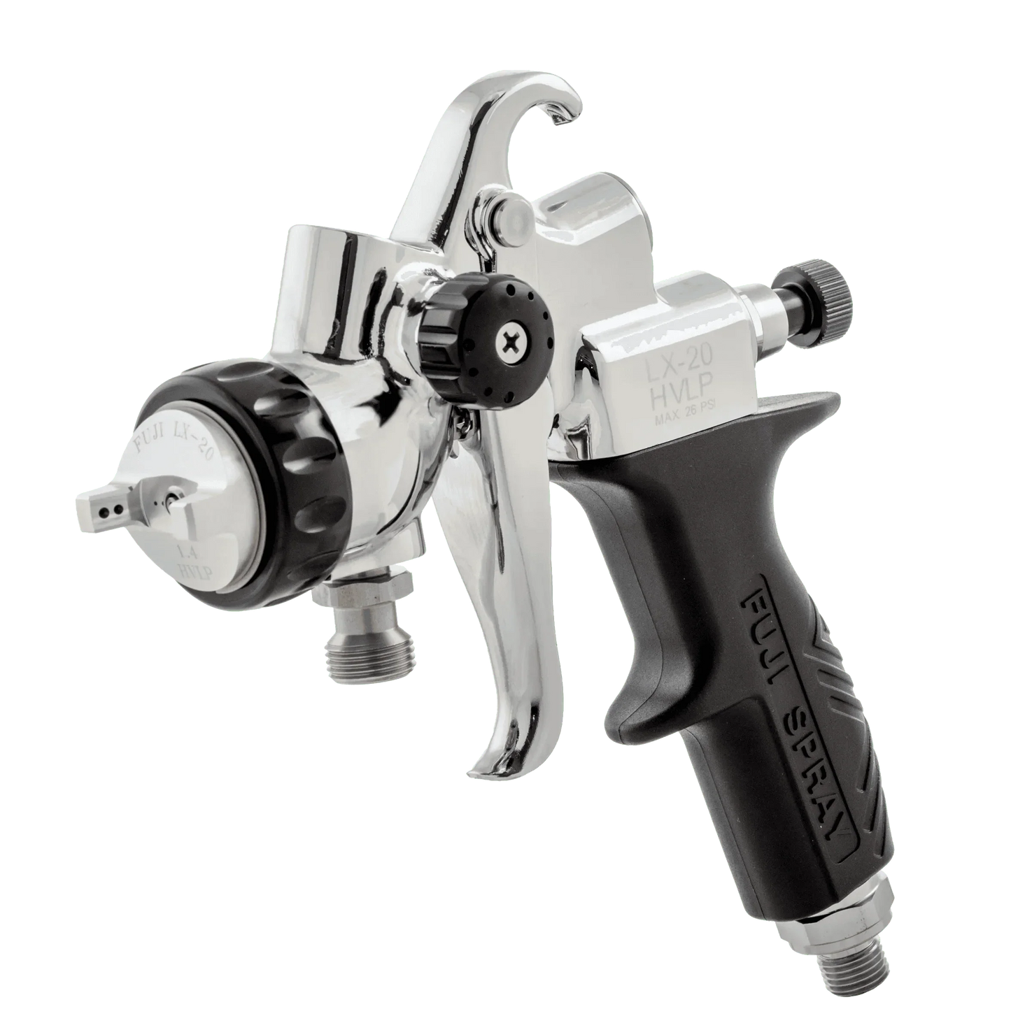 Fuji Spray LX-20 HVLP professional paint spray gun with chrome and black handle