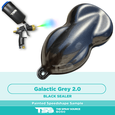 Galactic Grey 2.0 Pre-Sprayed Speedshape Paint Sample (Black Ground Coat) - The Spray Source - Tamco Paint