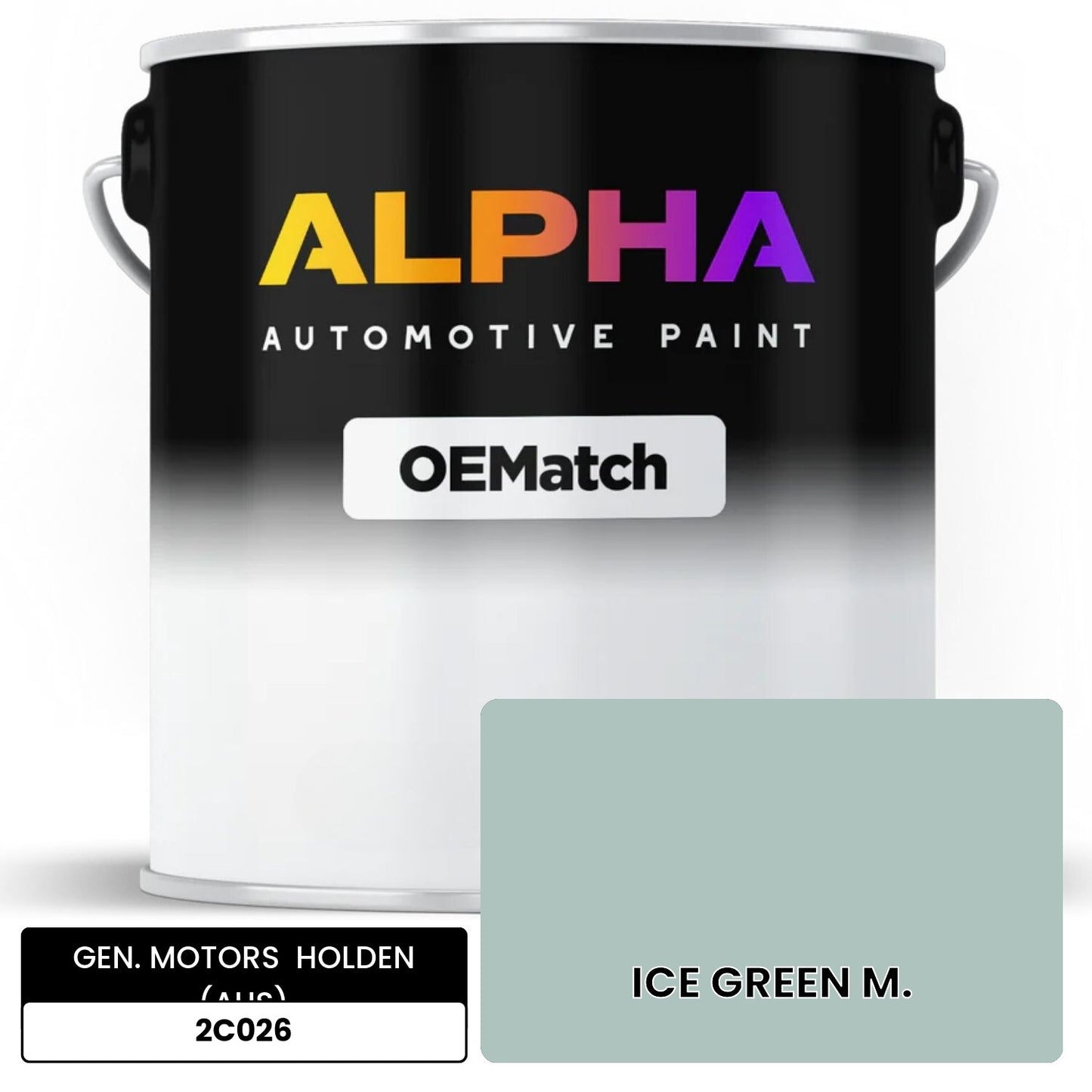 GEN. MOTORS HOLDEN (AUS) ICE GREEN M. 2C026 OEMatch Basecoat