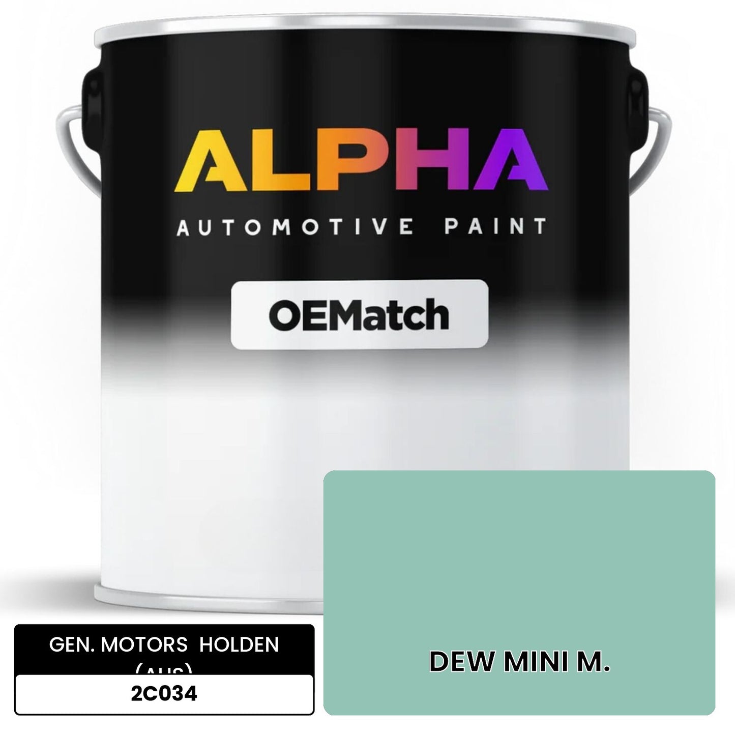 GEN. MOTORS HOLDEN (AUS) DEW MINI M. 2C034 OEMatch Basecoat