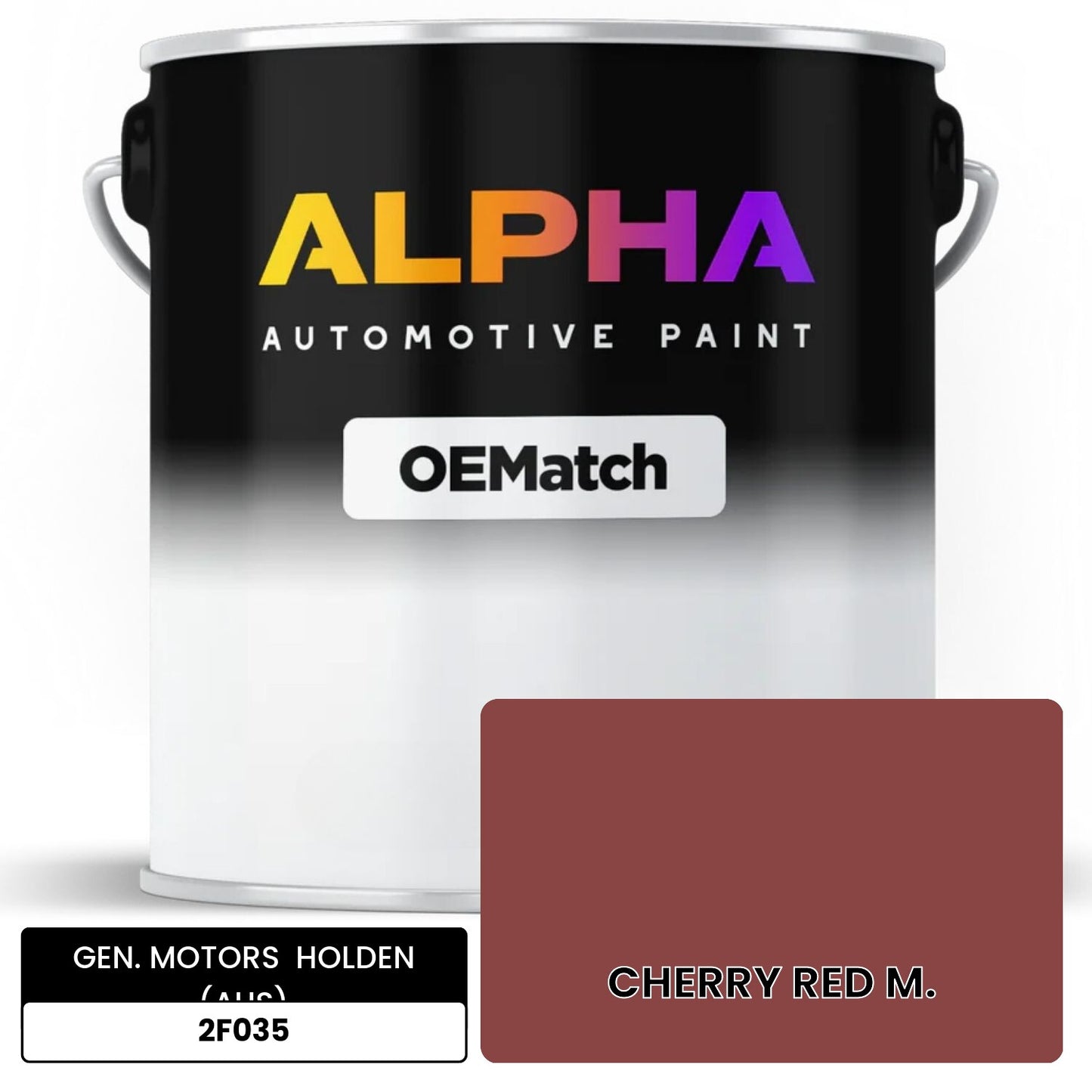 GEN. MOTORS HOLDEN (AUS) CHERRY RED M. 2F035 OEMatch Basecoat