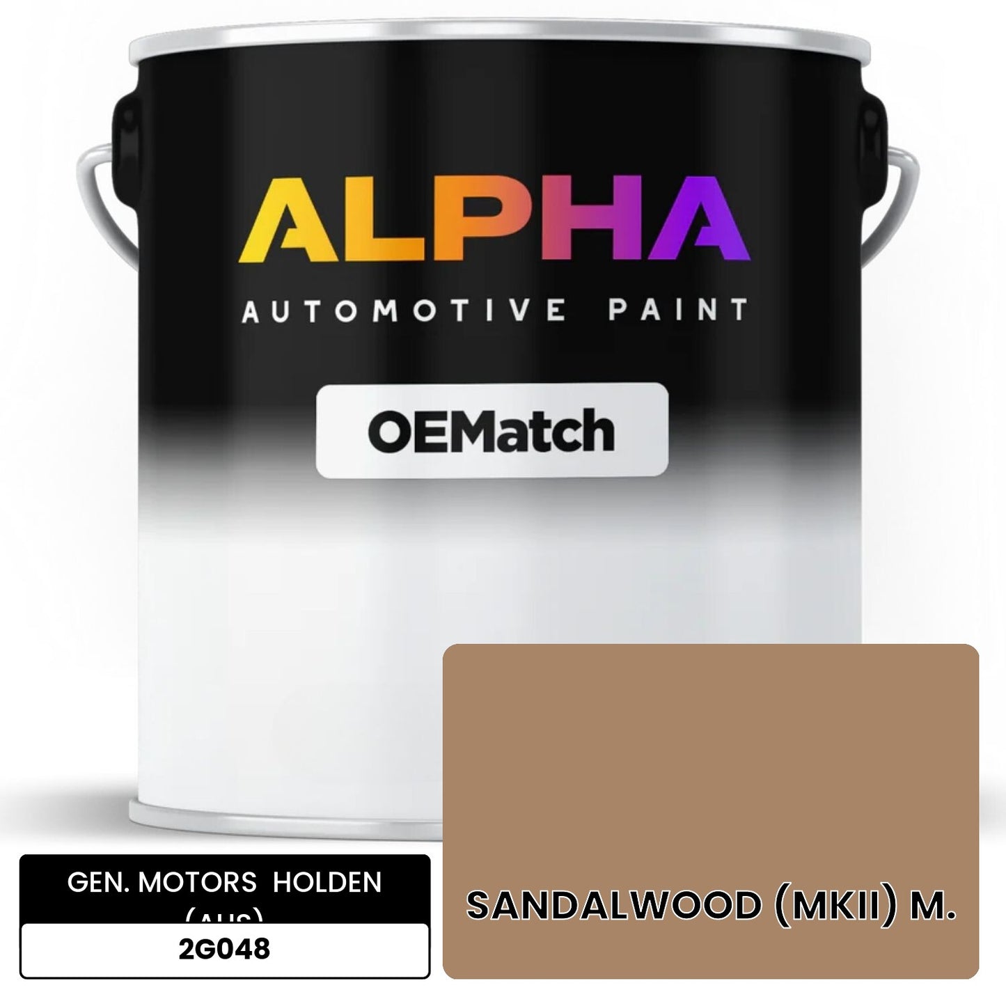 GEN. MOTORS HOLDEN (AUS) SANDALWOOD (MKII) M. 2G048 OEMatch Basecoat
