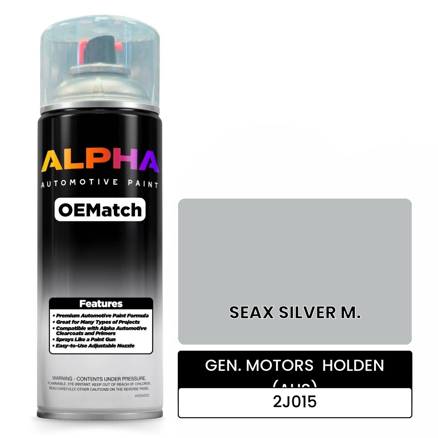 GEN. MOTORS HOLDEN (AUS) SEAX SILVER M. 2J015 OEMatch Spraycan