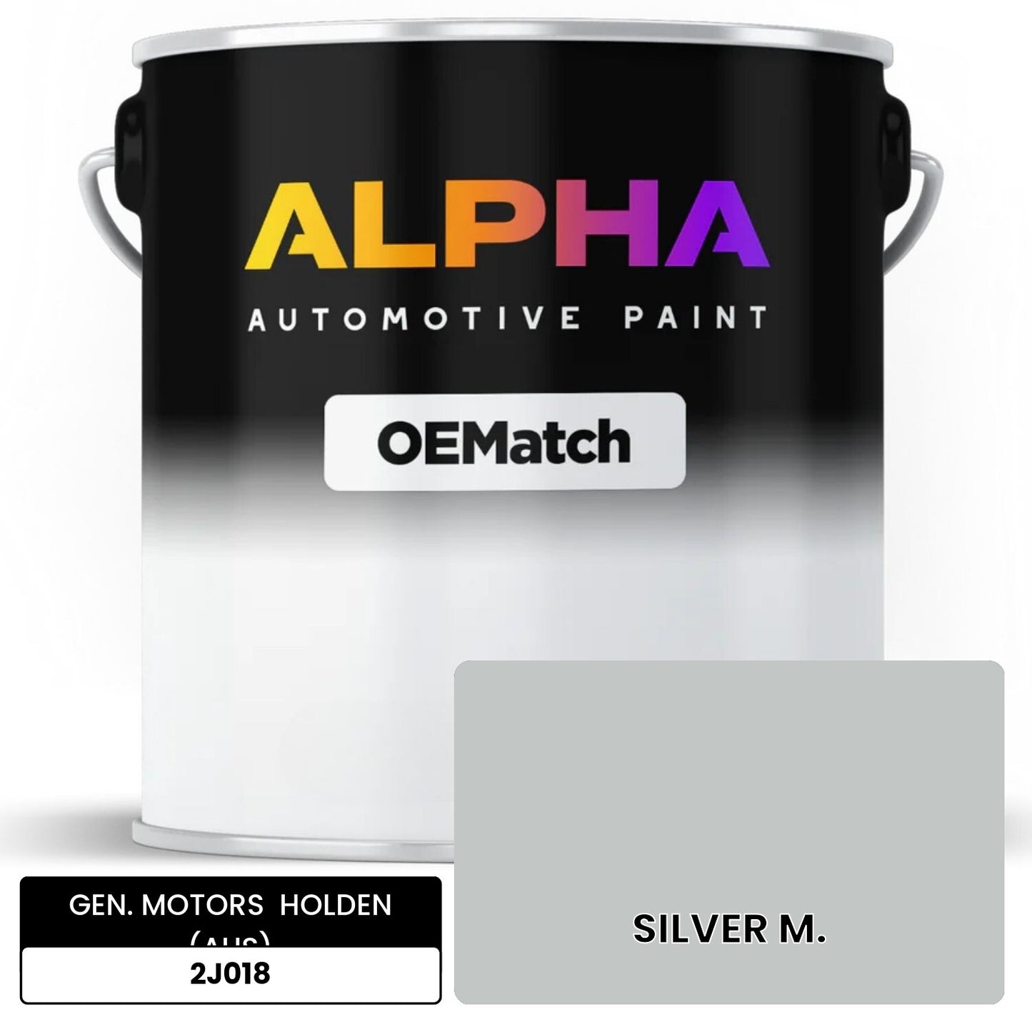 GEN. MOTORS HOLDEN (AUS) SILVER M. 2J018 OEMatch Basecoat
