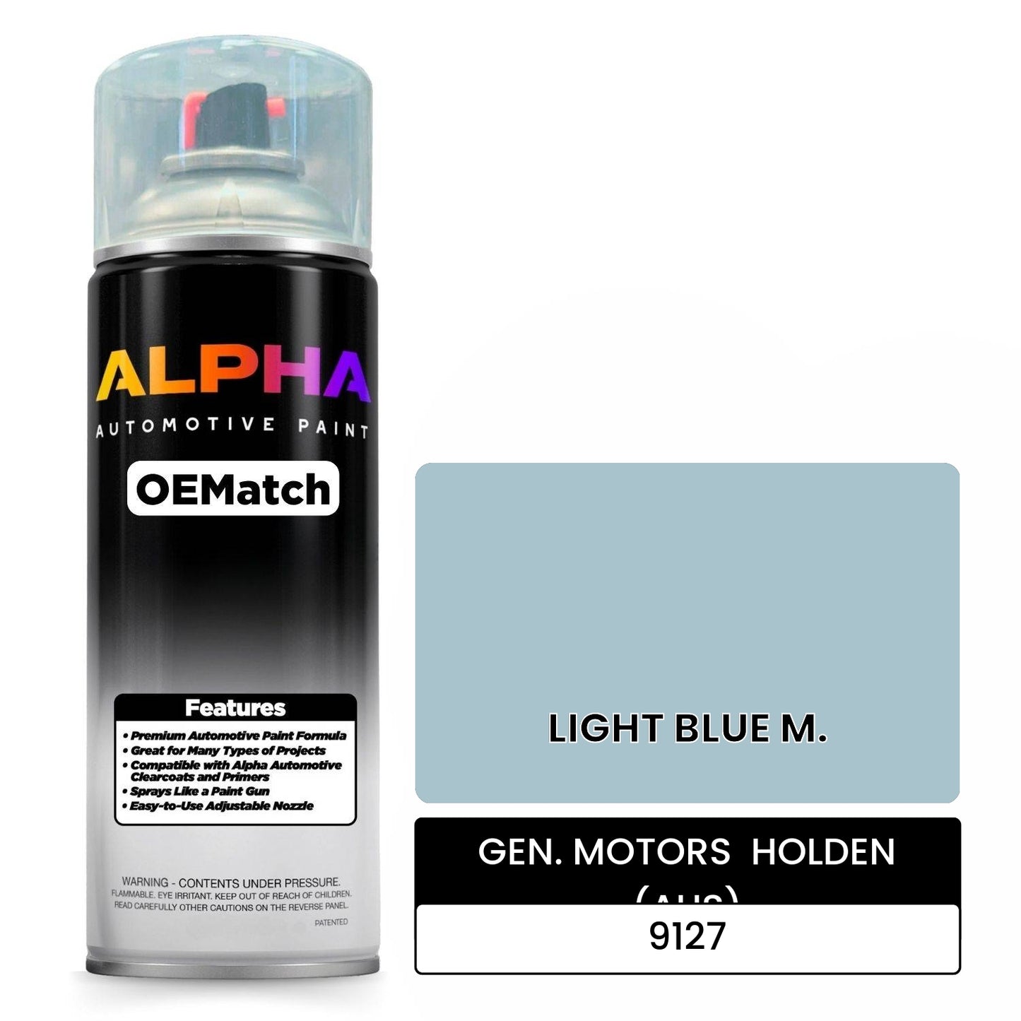 GEN. MOTORS HOLDEN (AUS) LIGHT BLUE M. 9127 OEMatch Spraycan