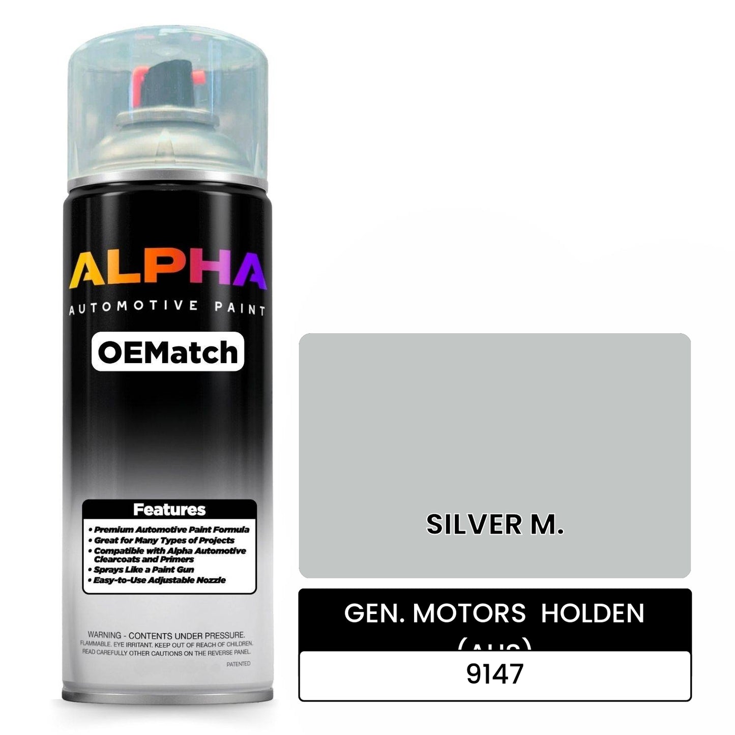 GEN. MOTORS HOLDEN (AUS) SILVER M. 9147 OEMatch Spraycan
