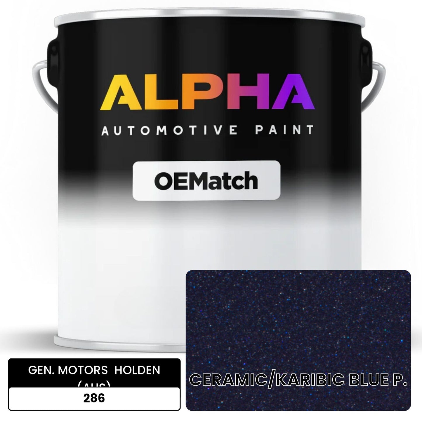 GEN. MOTORS HOLDEN (AUS) CERAMIC/KARIBIC BLUE P. 286 OEMatch Basecoat