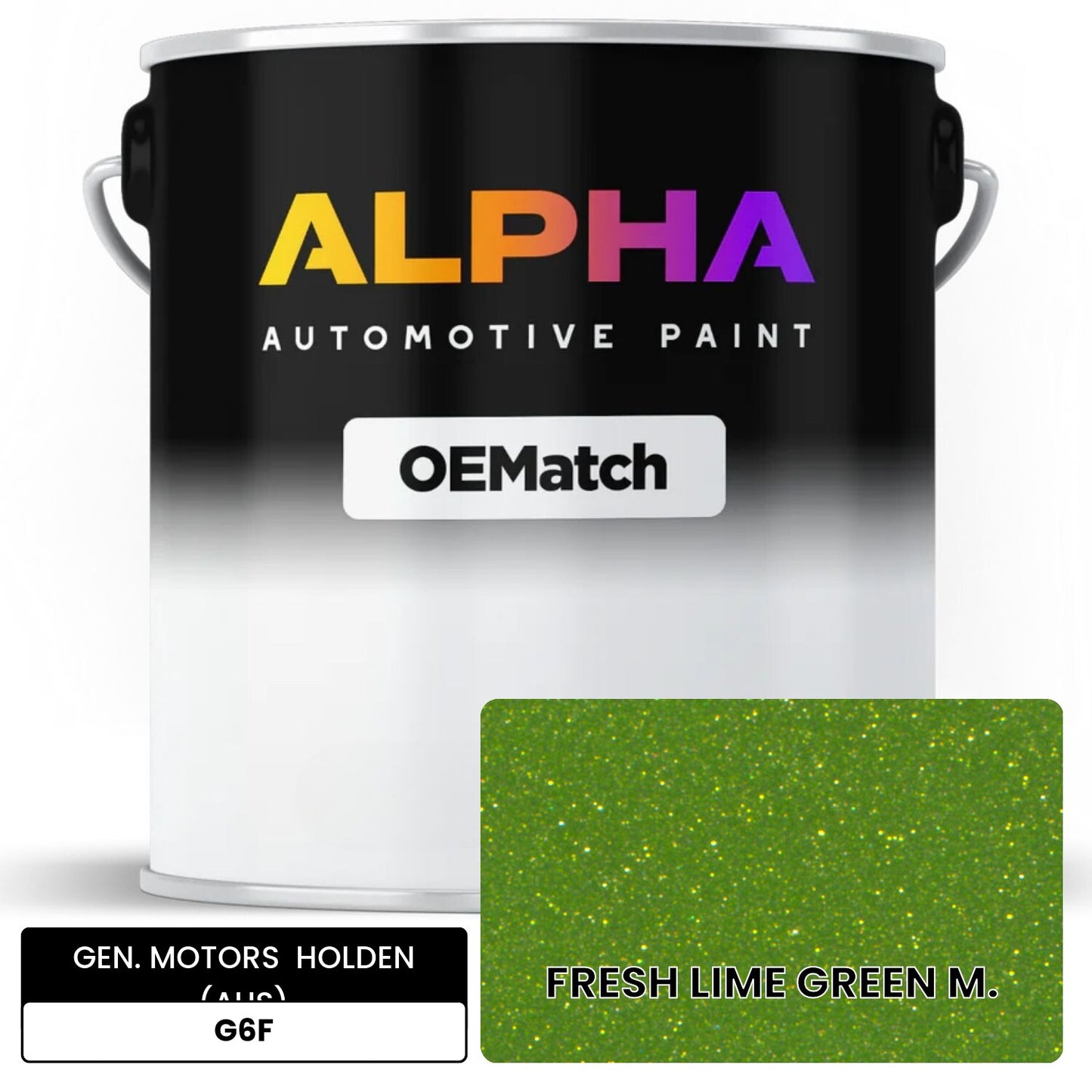 GEN. MOTORS HOLDEN (AUS) FRESH LIME GREEN M. G6F OEMatch Basecoat