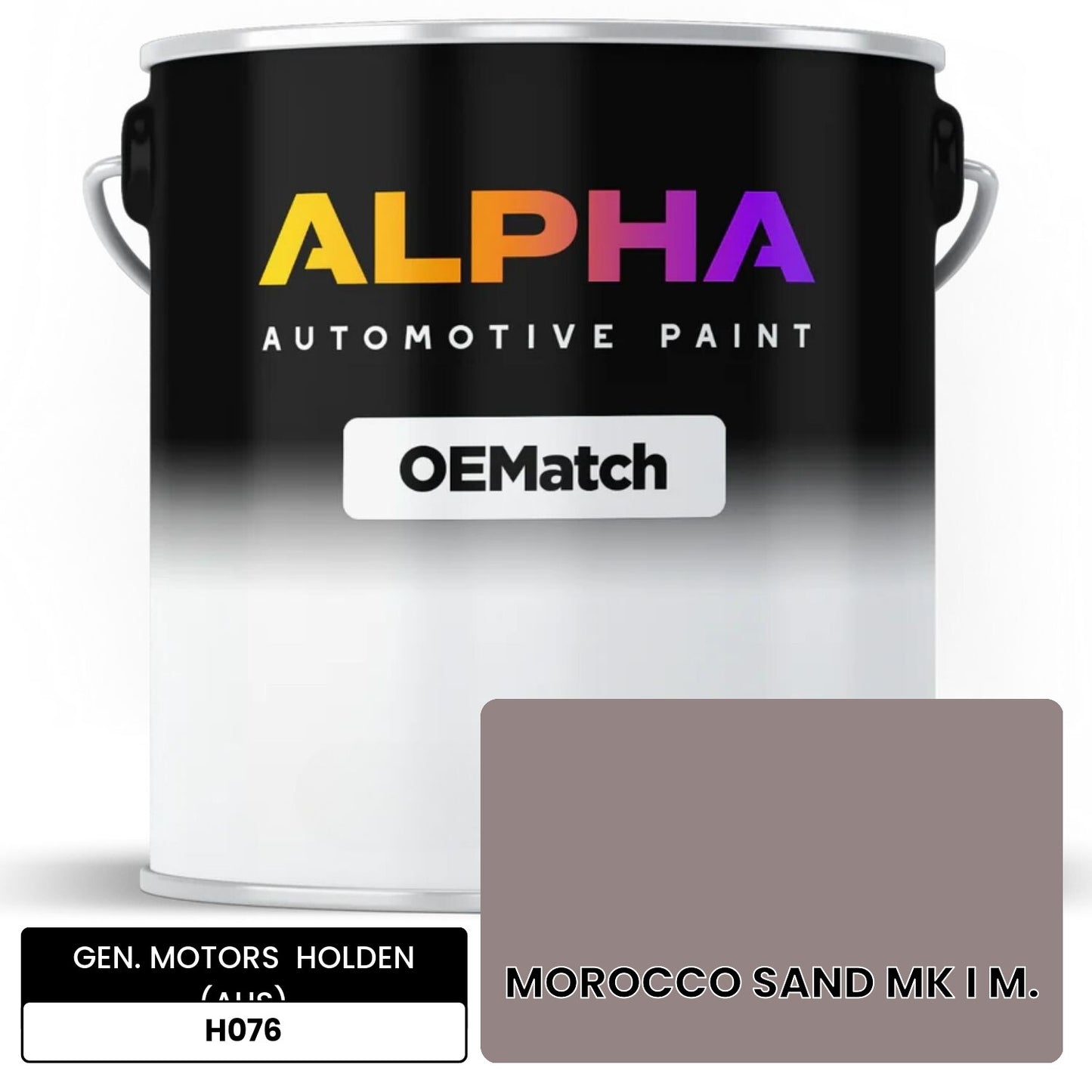 GEN. MOTORS HOLDEN (AUS) MOROCCO SAND MK I M. H076 OEMatch Basecoat