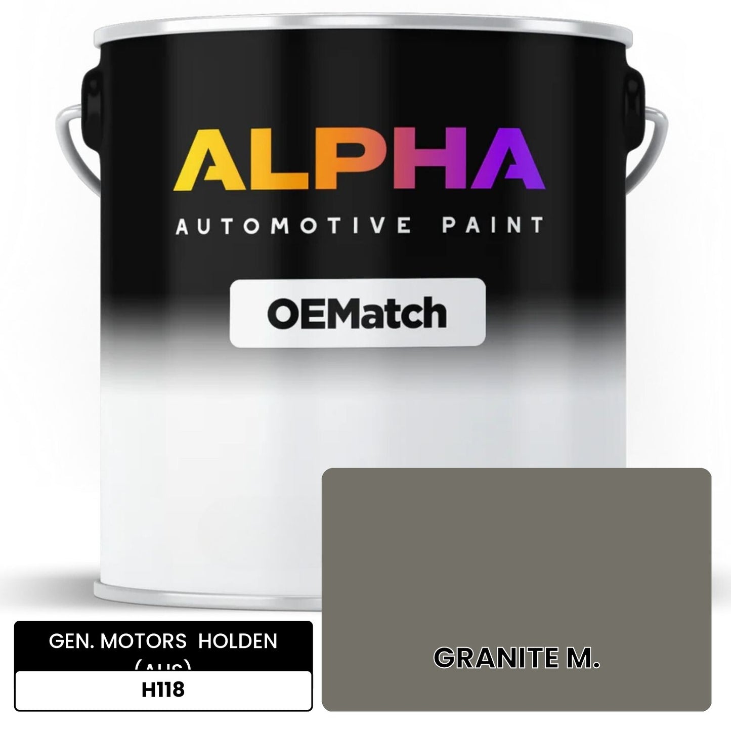 GEN. MOTORS HOLDEN (AUS) GRANITE M. H118 OEMatch Basecoat