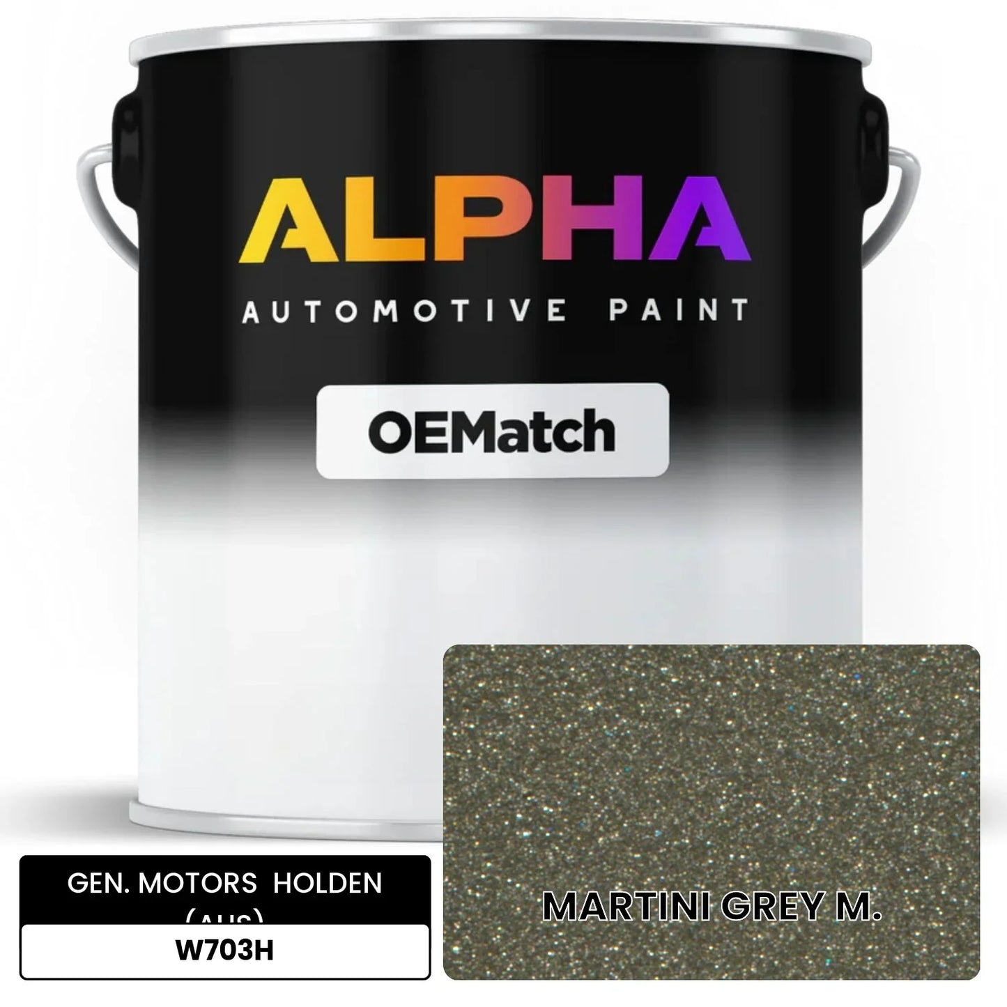 GEN. MOTORS HOLDEN (AUS) MARTINI GREY M. W703H OEMatch Basecoat