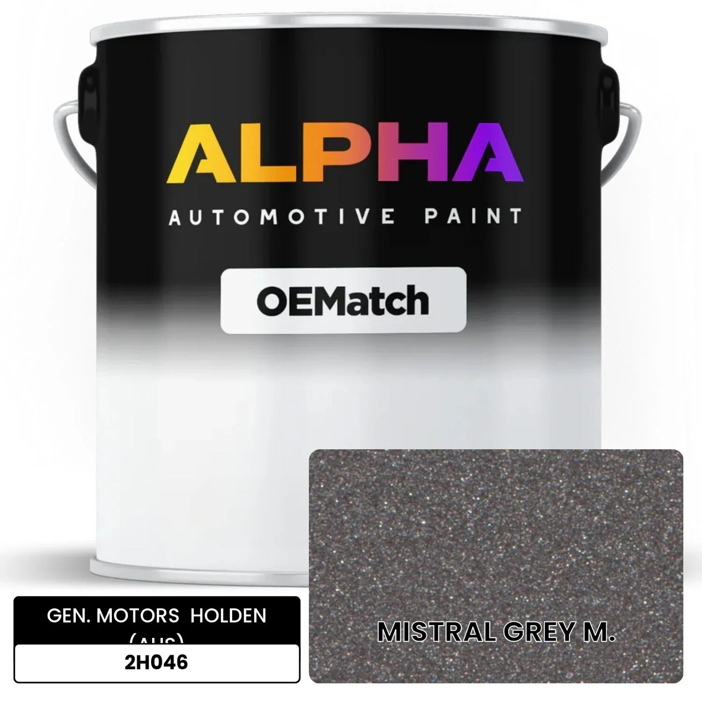GEN. MOTORS HOLDEN (AUS) MISTRAL GREY M. 2H046 OEMatch Basecoat
