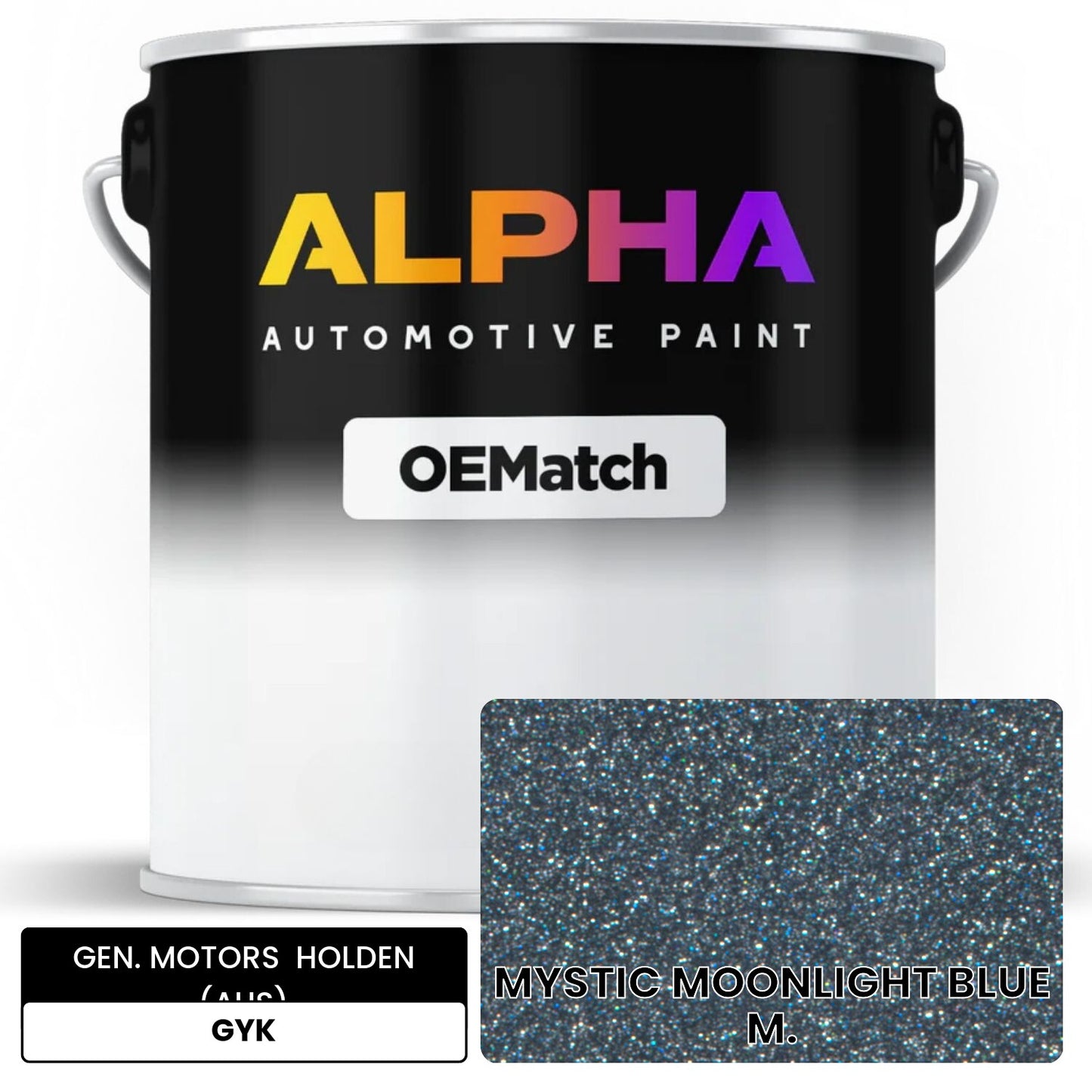 GEN. MOTORS HOLDEN (AUS) MYSTIC MOONLIGHT BLUE M. GYK OEMatch Basecoat
