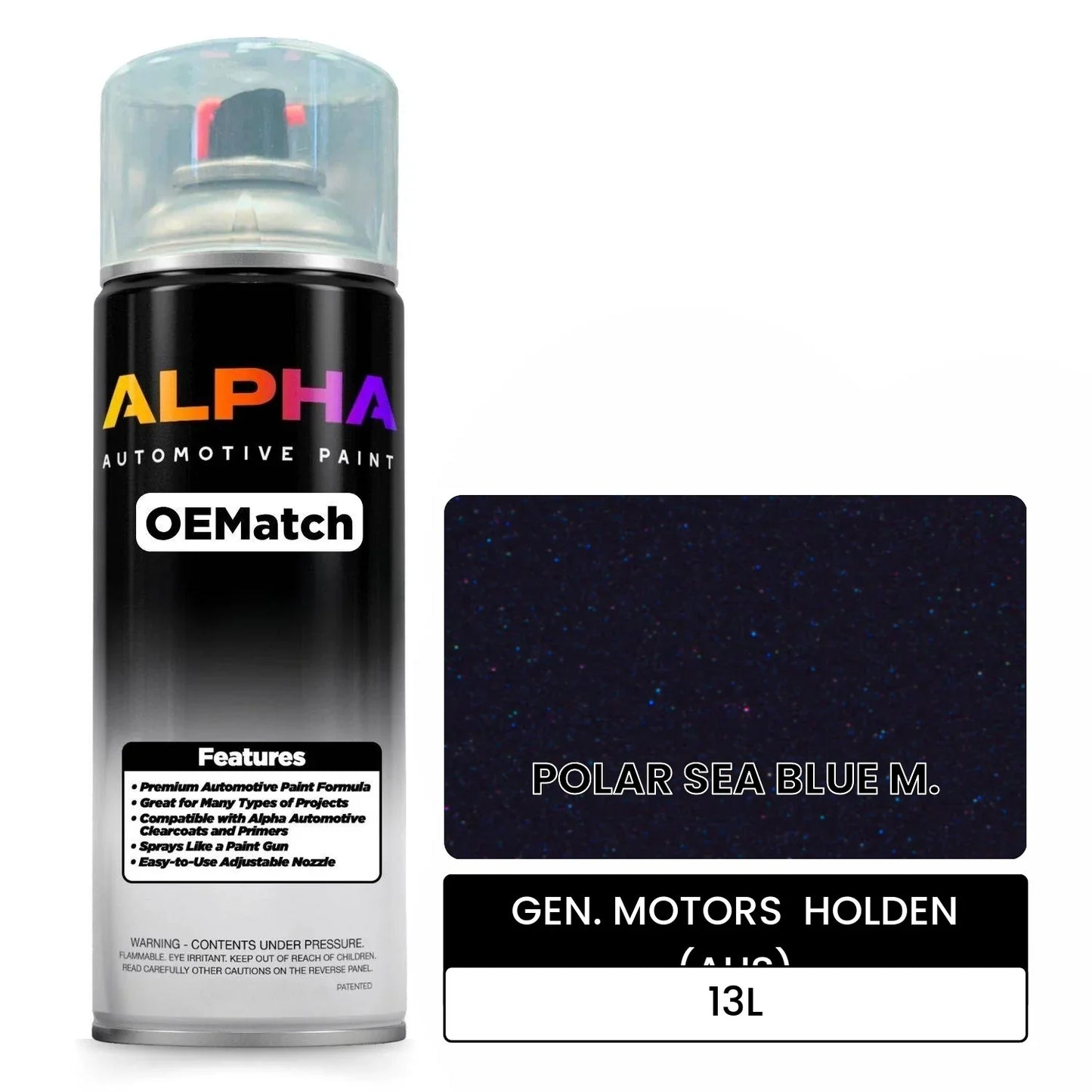 GEN. MOTORS HOLDEN (AUS) POLAR SEA BLUE M. 13L OEMatch Spraycan