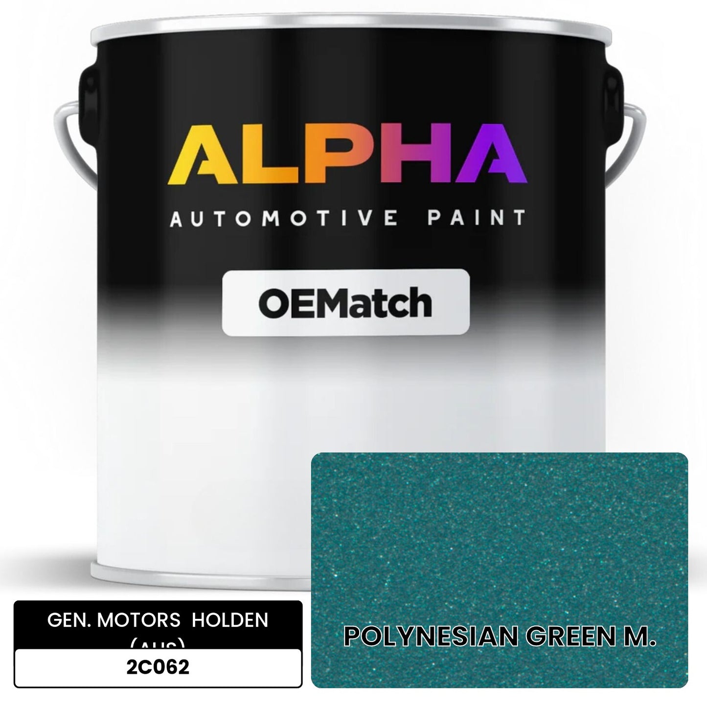GEN. MOTORS HOLDEN (AUS) POLYNESIAN GREEN M. 2C062 OEMatch Basecoat