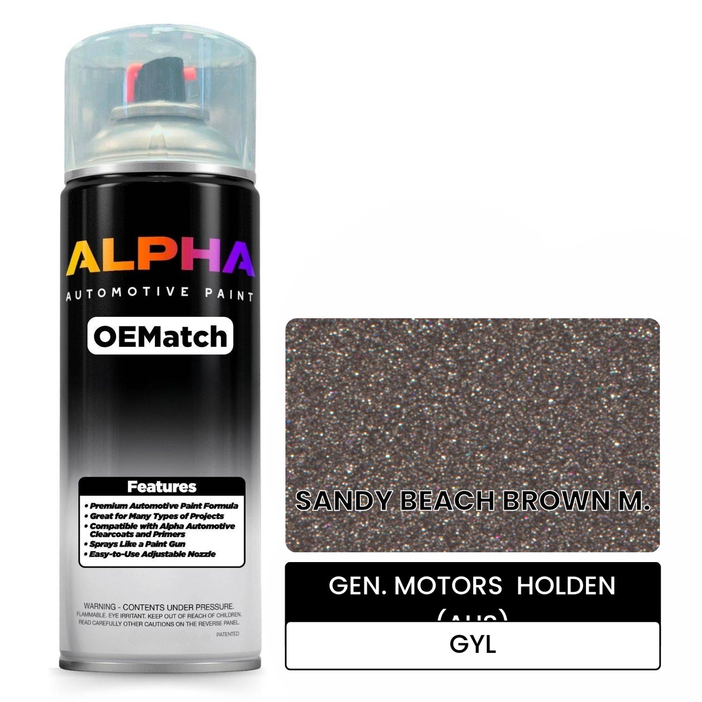 GEN. MOTORS HOLDEN (AUS) SANDY BEACH BROWN M. GYL OEMatch Spraycan