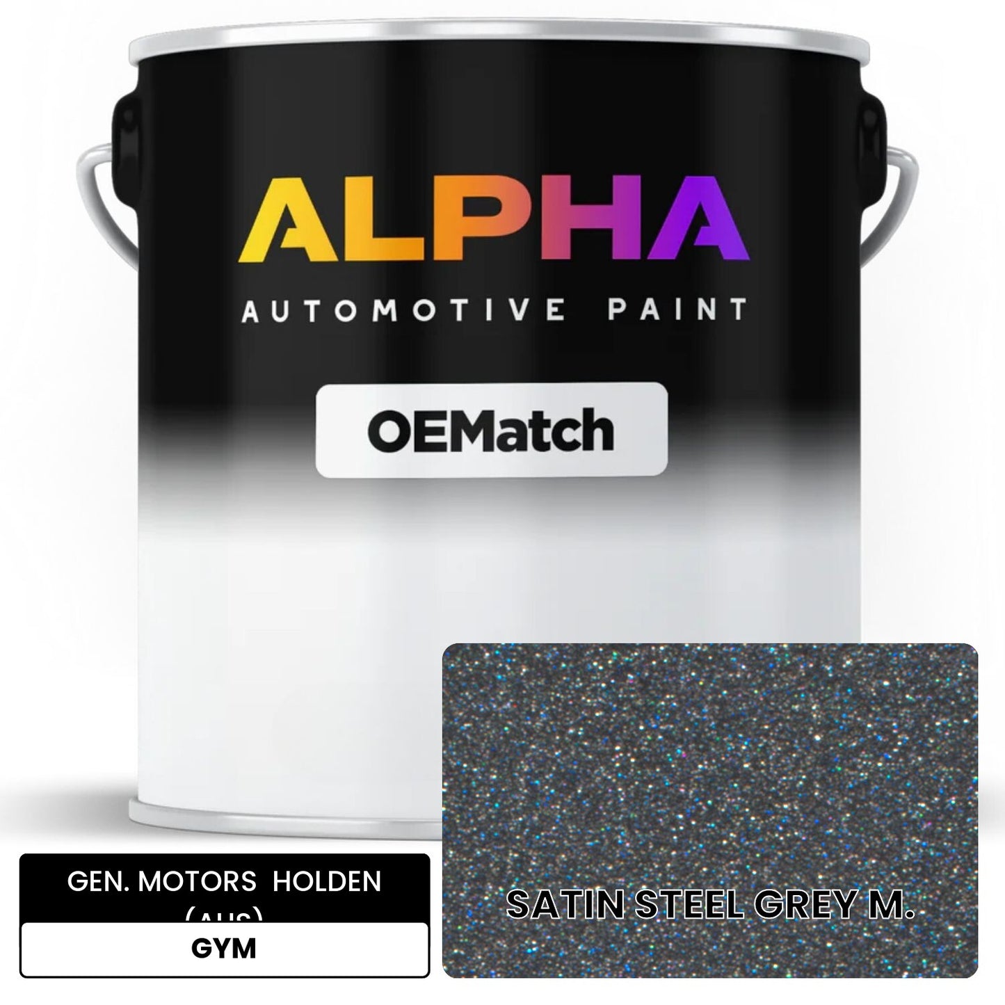 GEN. MOTORS HOLDEN (AUS) SATIN STEEL GREY M. GYM OEMatch Basecoat