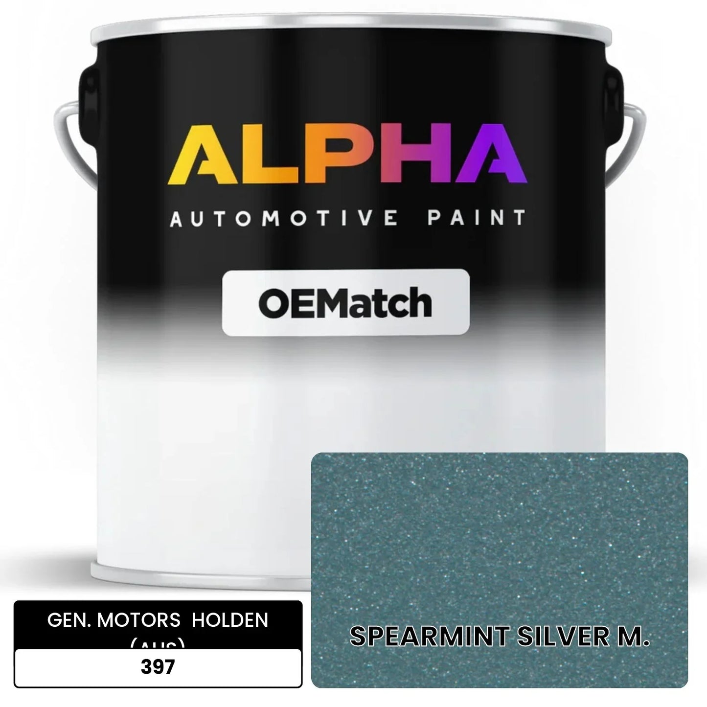 GEN. MOTORS HOLDEN (AUS) SPEARMINT SILVER M. 397 OEMatch Basecoat
