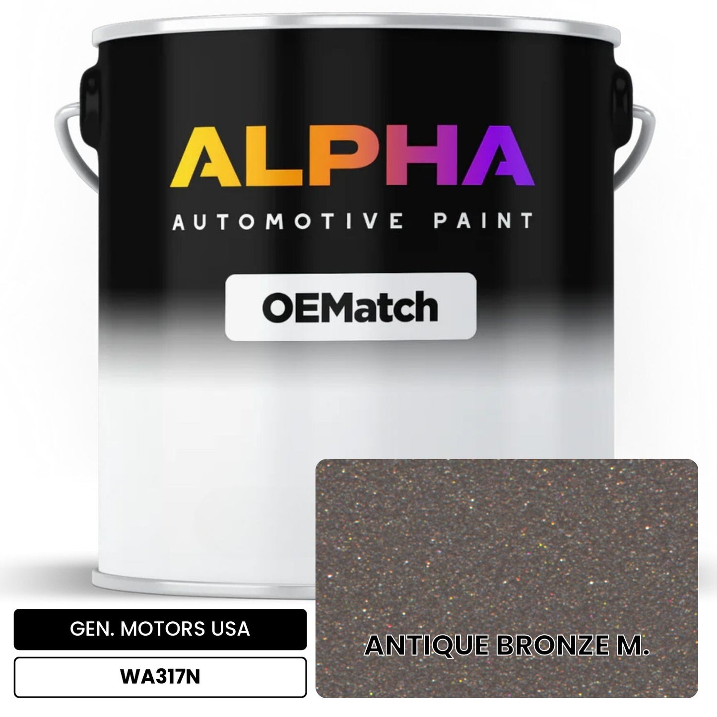 GEN. MOTORS USA ANTIQUE BRONZE M. WA317N OEMatch Basecoat