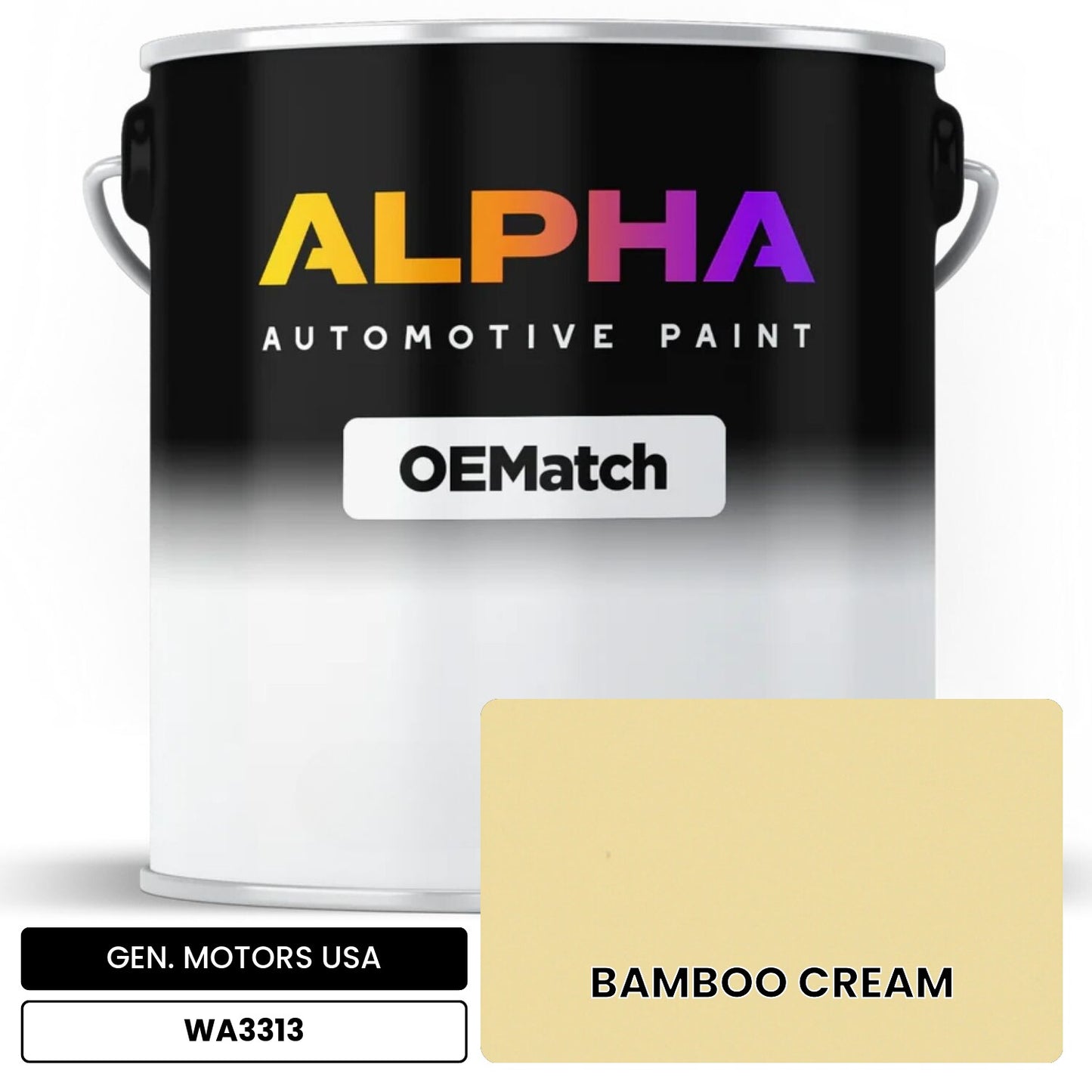 GEN. MOTORS USA BAMBOO CREAM WA3313 OEMatch Basecoat