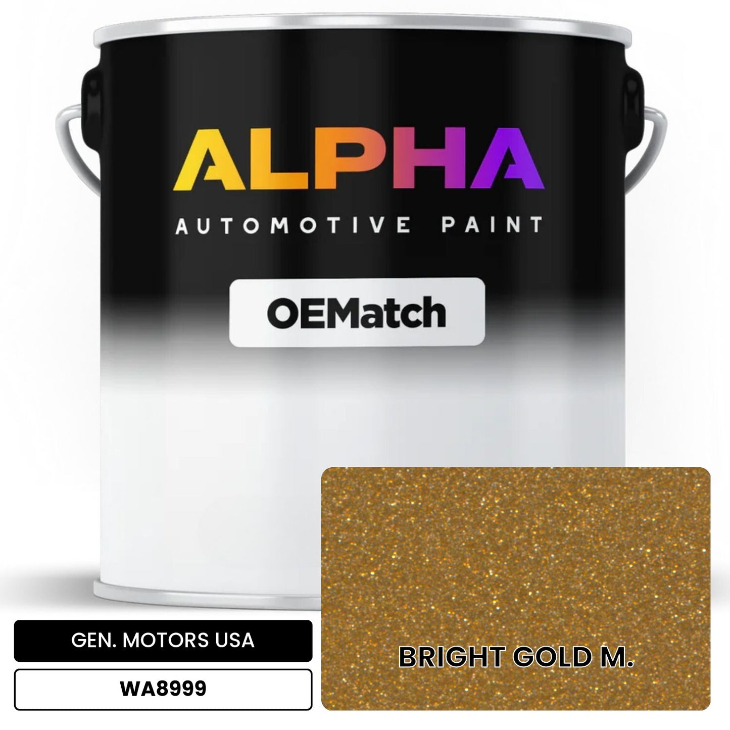 GEN. MOTORS USA BRIGHT GOLD M. WA8999 OEMatch Basecoat