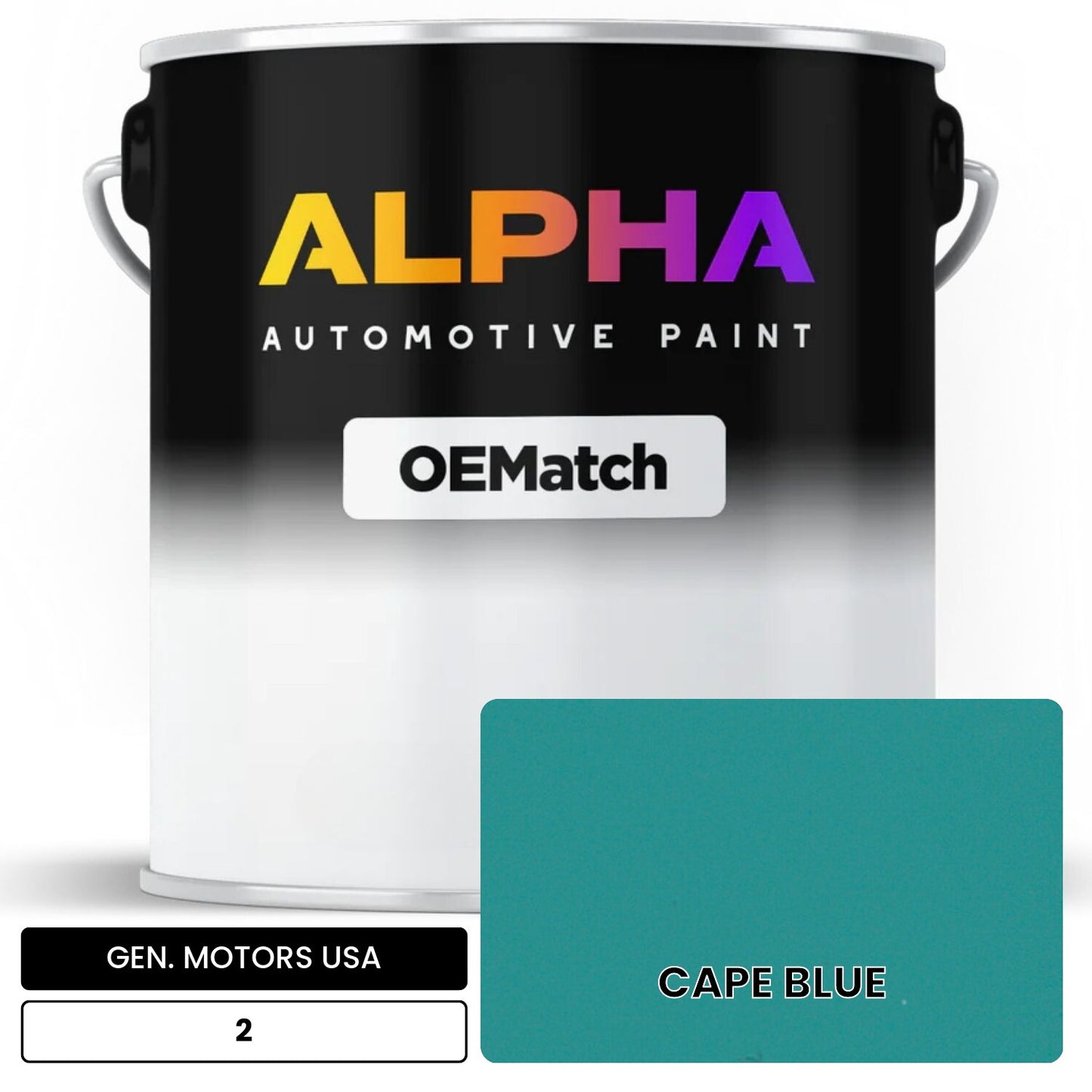 GEN. MOTORS USA CAPE BLUE 2 OEMatch Basecoat