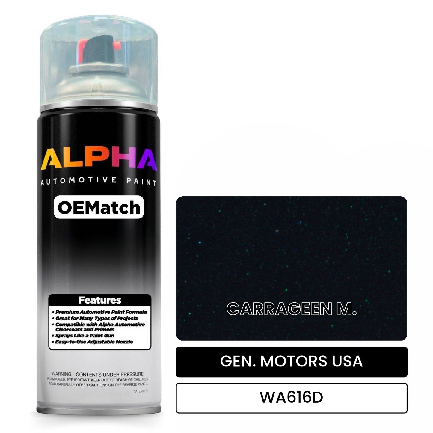 GEN. MOTORS USA CARRAGEEN M. WA616D OEMatch Spraycan