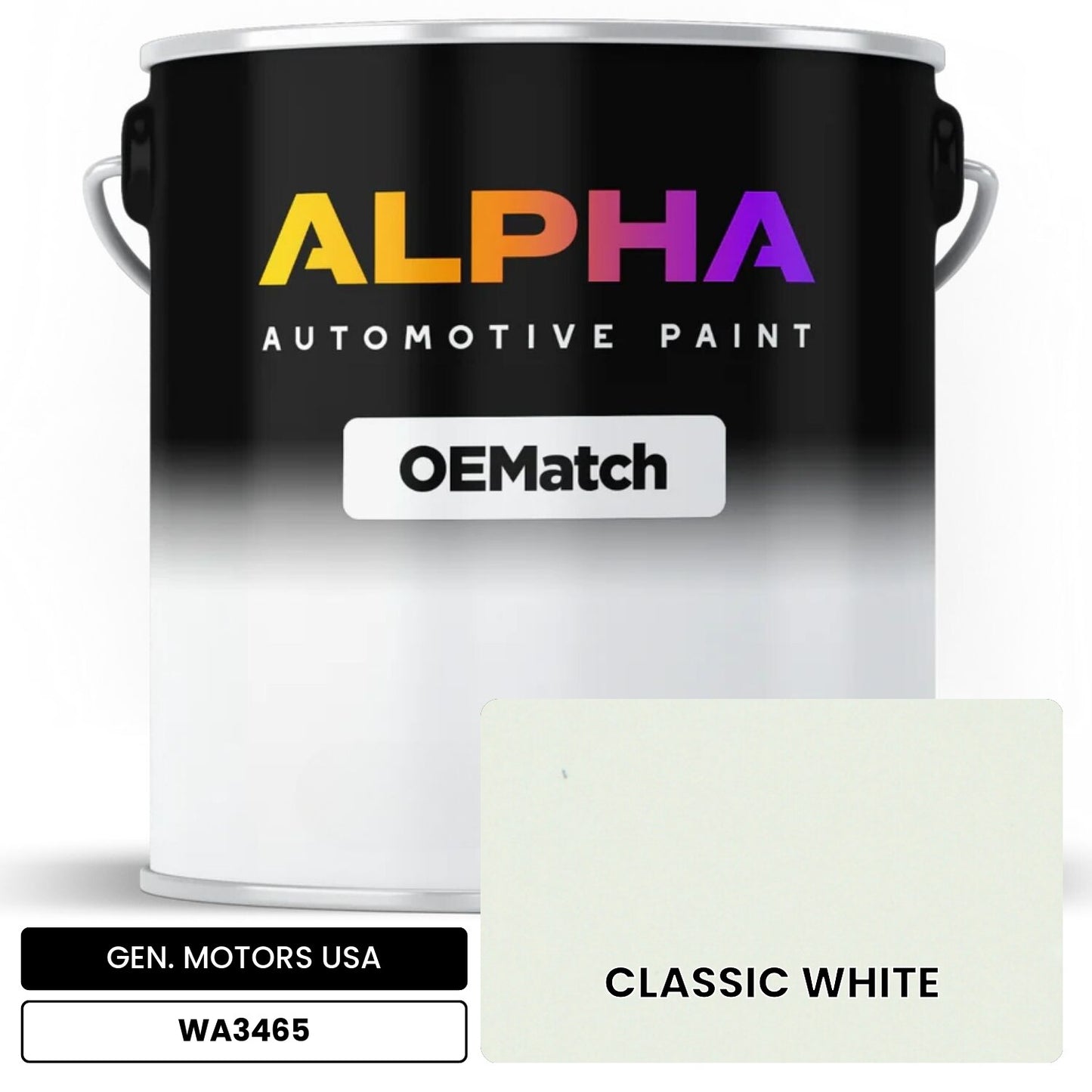 GEN. MOTORS USA WA3465 OEMatch Basecoat