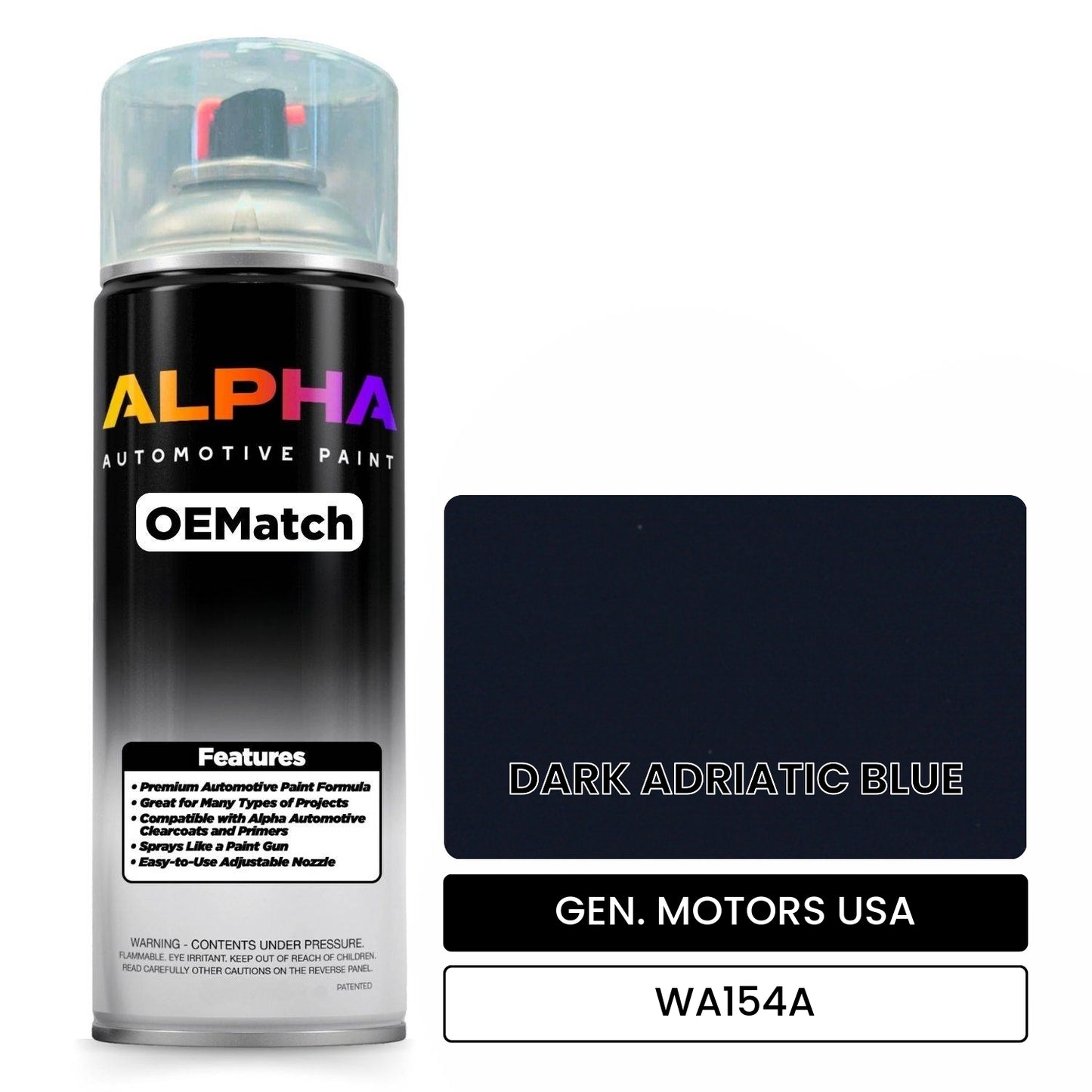 GEN. MOTORS USA WA154A OEMatch Spraycan