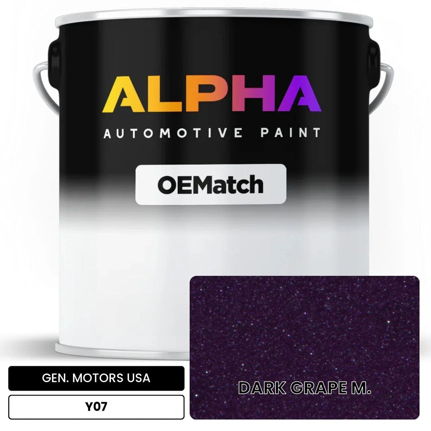 GEN. MOTORS USA DARK GRAPE M. Y07 OEMatch Basecoat