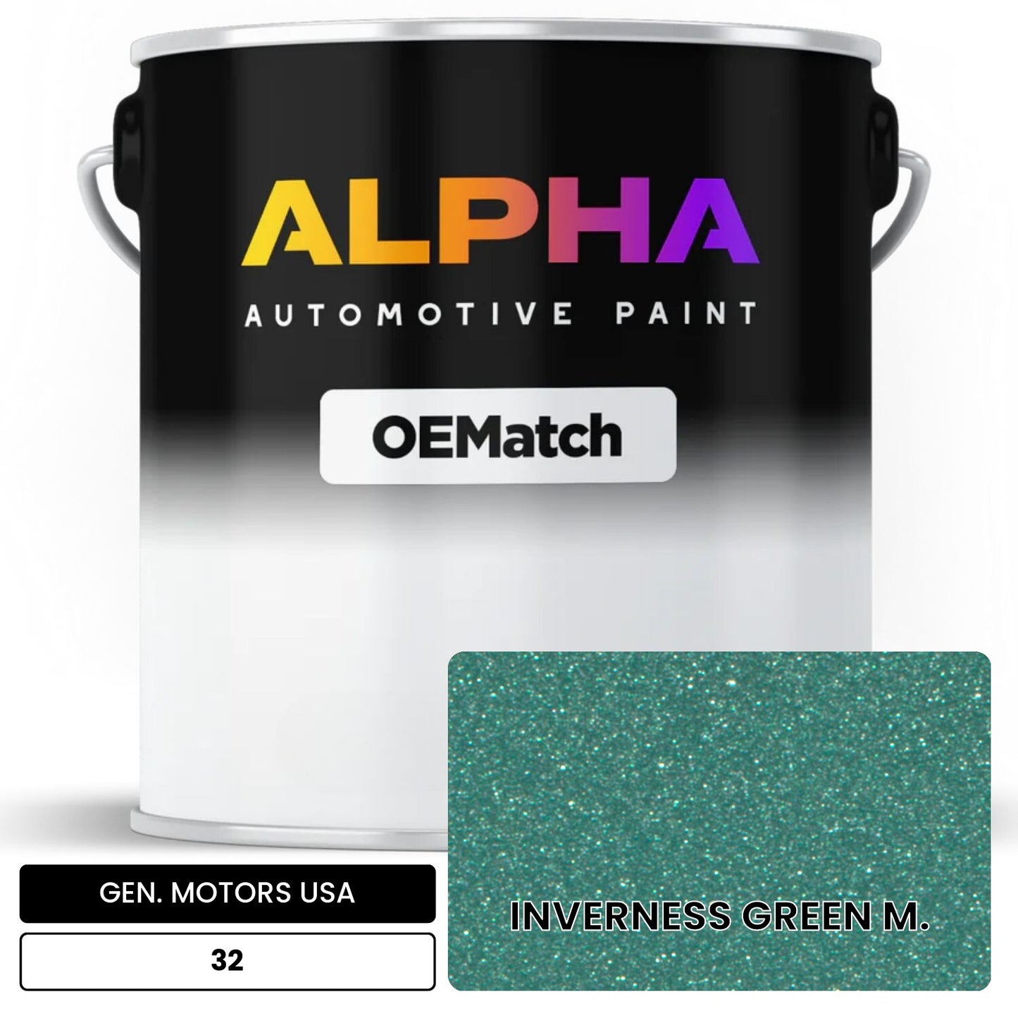 GEN. MOTORS USA INVERNESS GREEN M. 32 OEMatch Basecoat