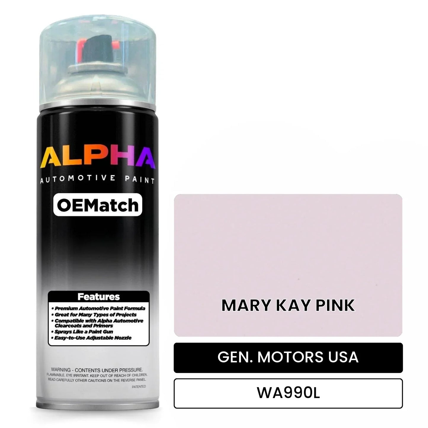 GEN. MOTORS USA MARY KAY PINK WA990L OEMatch Spraycan