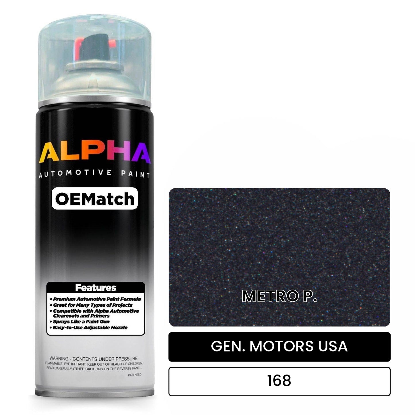 GEN. MOTORS USA METRO P. 168 OEMatch Spraycan