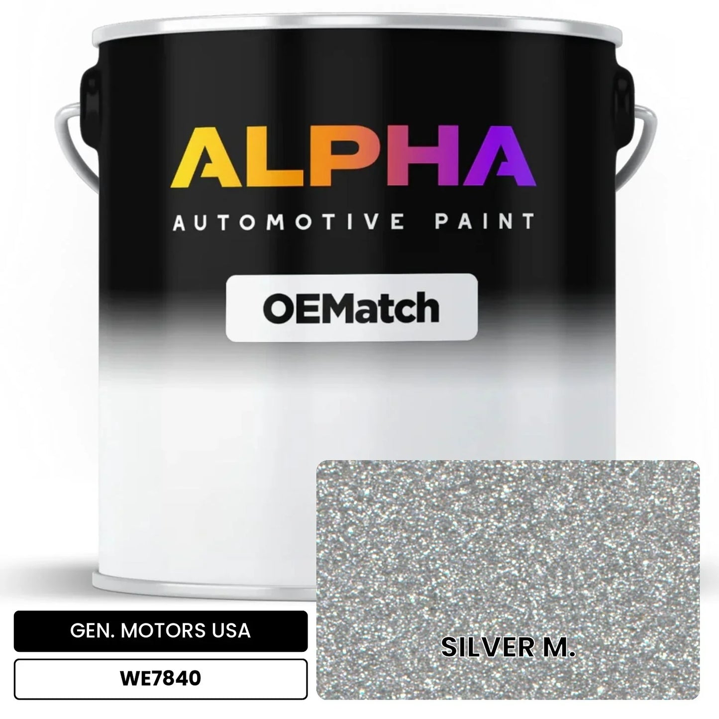 GEN. MOTORS USA SILVER M. WE7840 OEMatch Basecoat