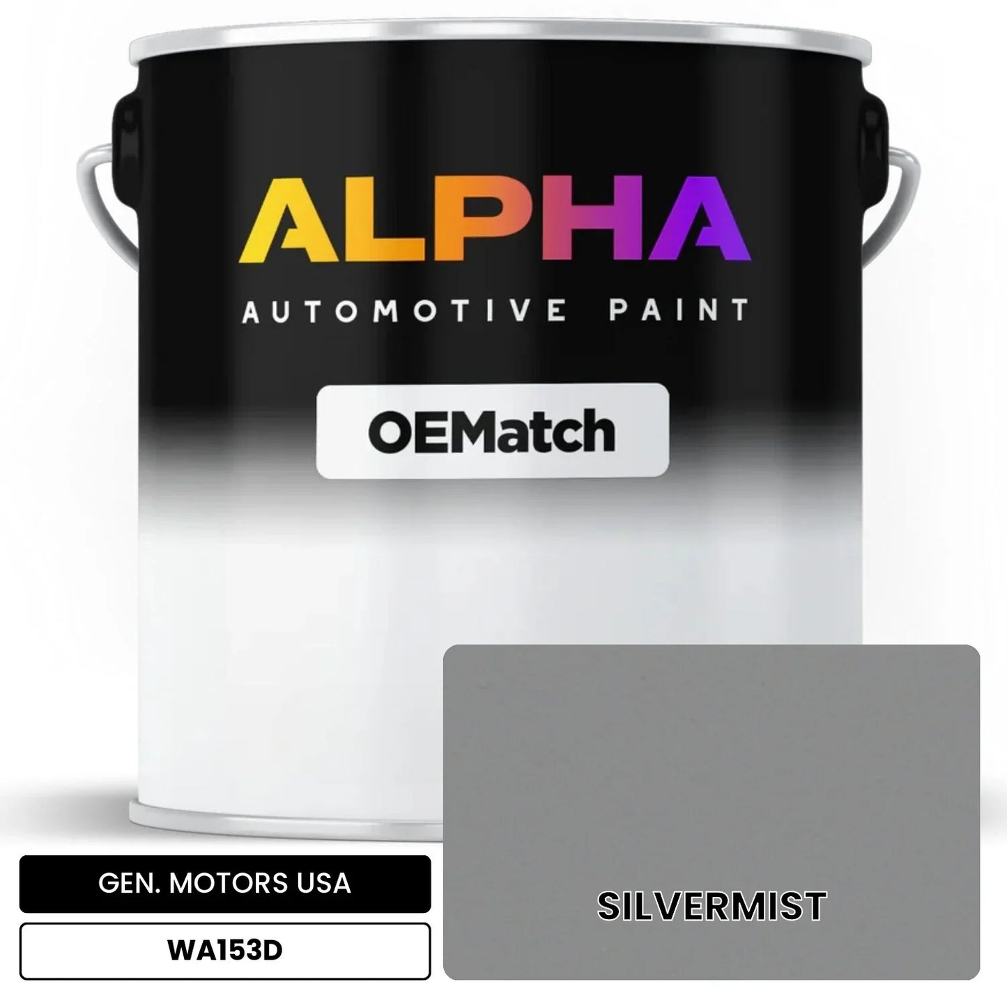 GEN. MOTORS USA SILVERMIST WA153D OEMatch Basecoat
