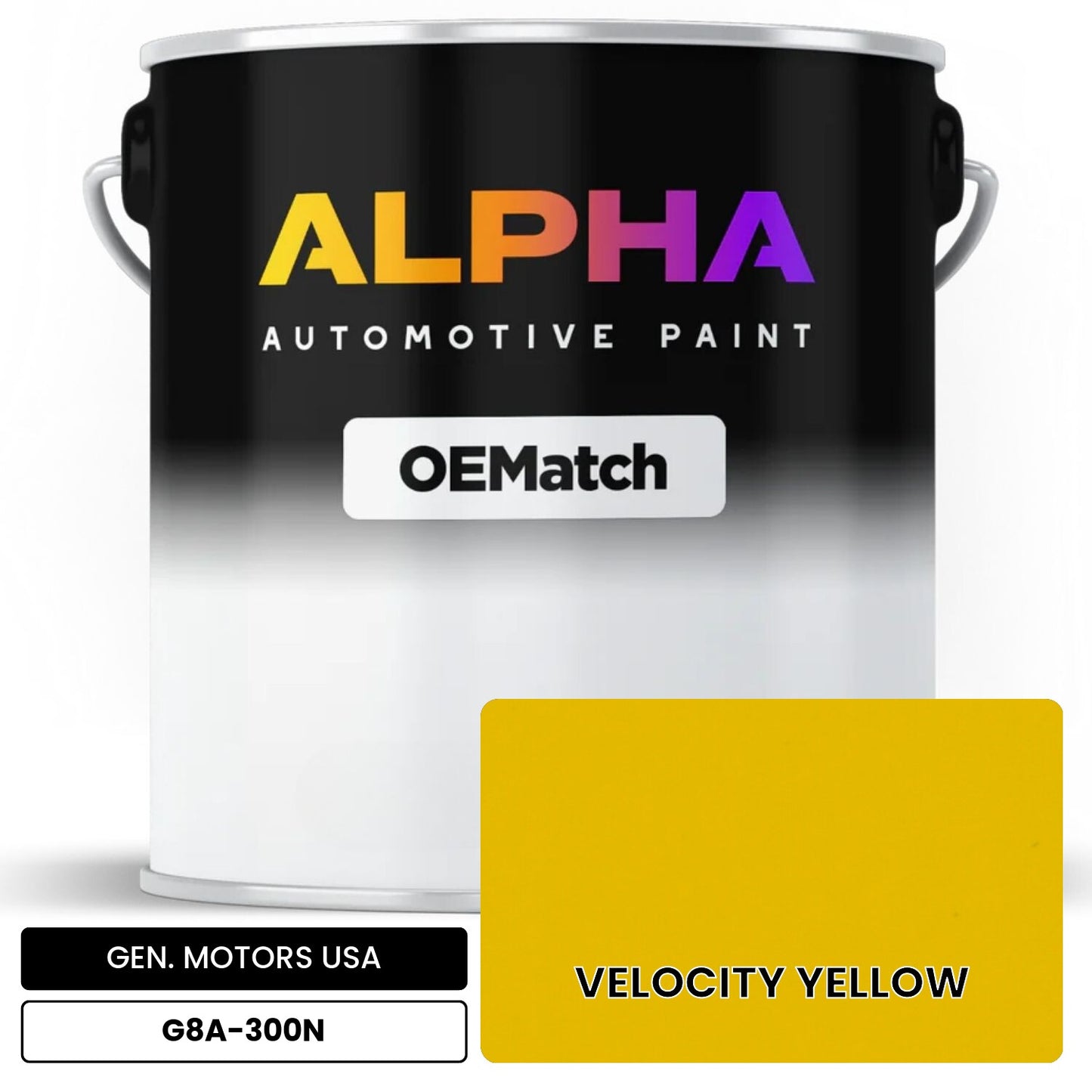 GEN. MOTORS USA VELOCITY YELLOW G8A-300N OEMatch Basecoat