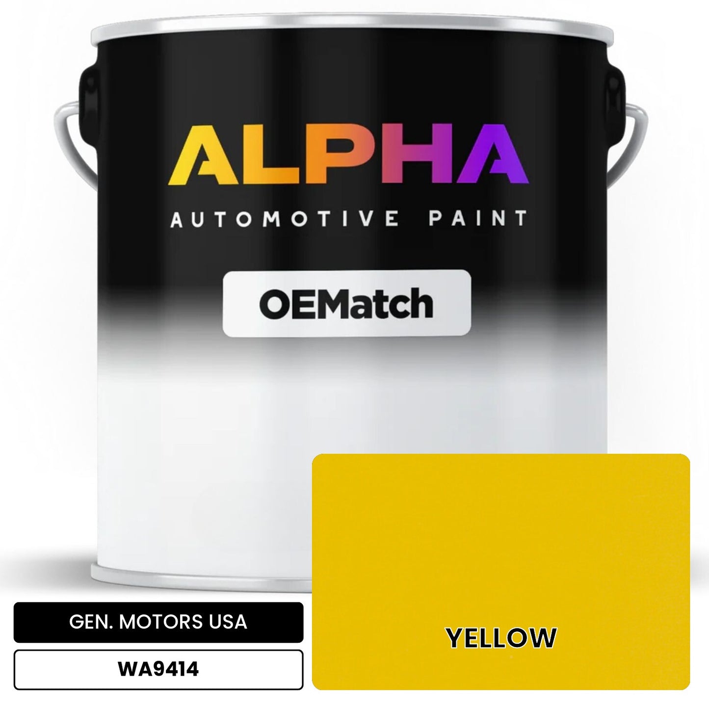 GEN. MOTORS USA YELLOW WA9414 OEMatch Basecoat